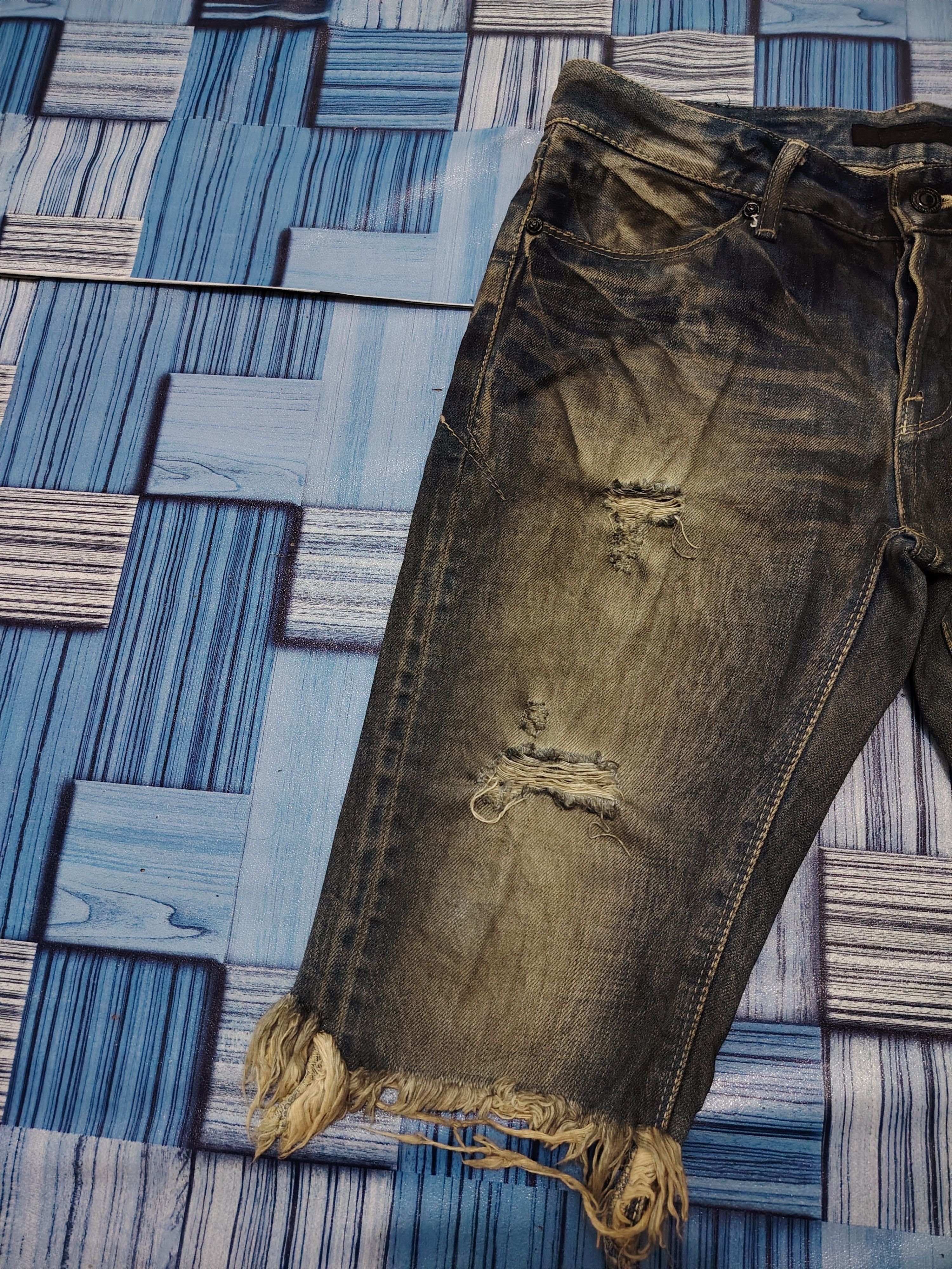 GOSTAR DE FUGA 💥Insane💥Rare💥Fuga Distressed Flared Jeans inspired I6W9 Size US 30 / EU 46 - 9 Thumbnail