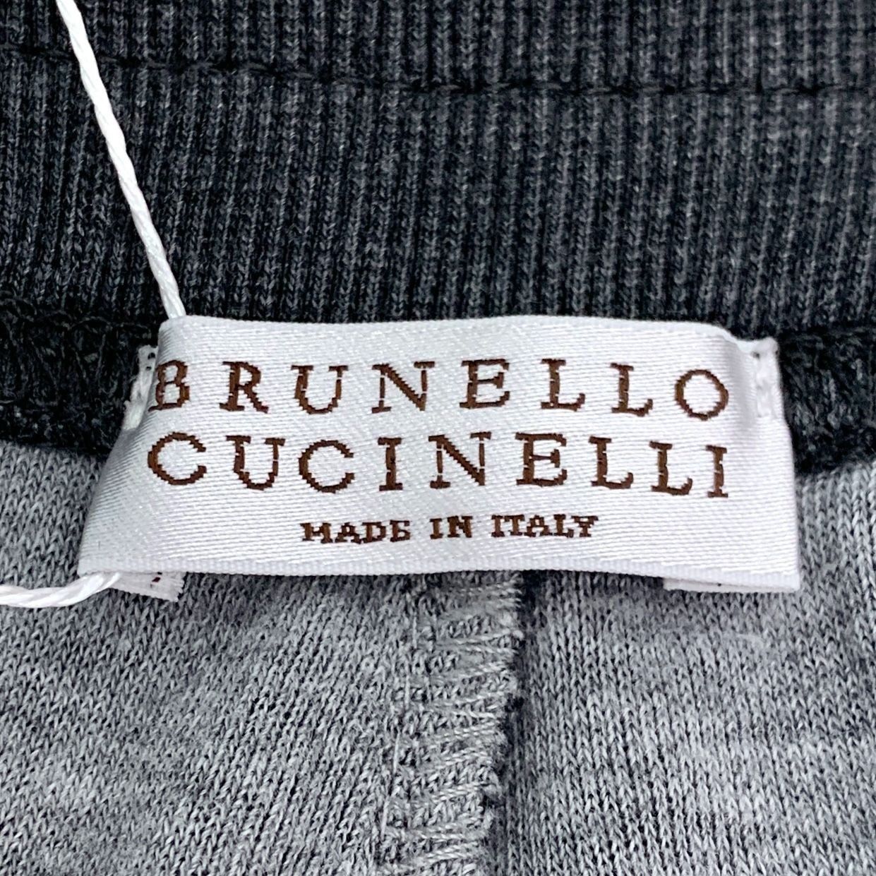 Brunello Cucinelli Brunello Cucinelli Gray Drawstring Elastic Waist Cotton Blen Size 28" / US 6 / IT 42 - 2 Thumbnail