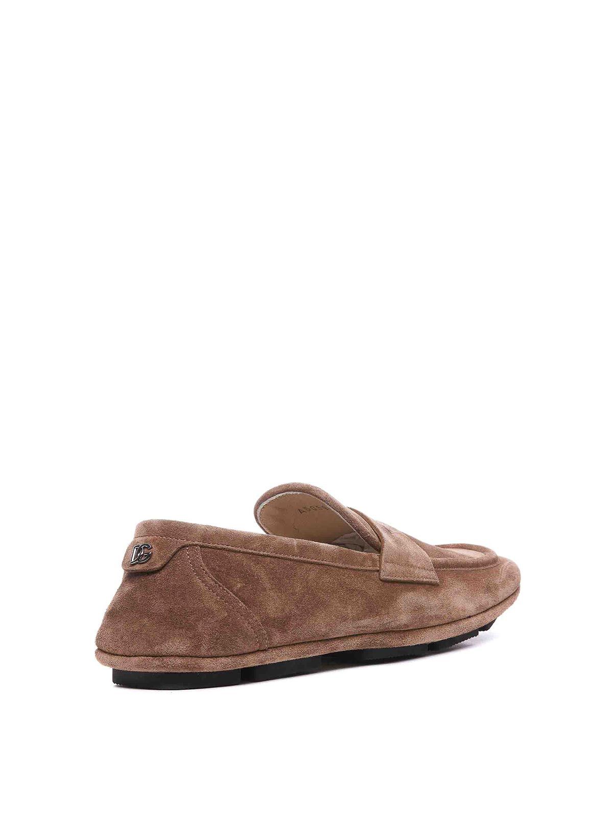 Dolce & Gabbana o1s22i1n0924 Calf Suede Driver Shoes in Brown Size US 8 / EU 41 - 2 Thumbnail