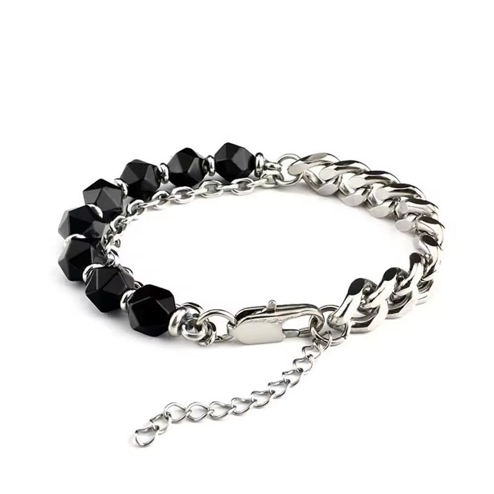 Jewelry Handmade Black Beads Bracelets Size ONE SIZE - 3 Thumbnail