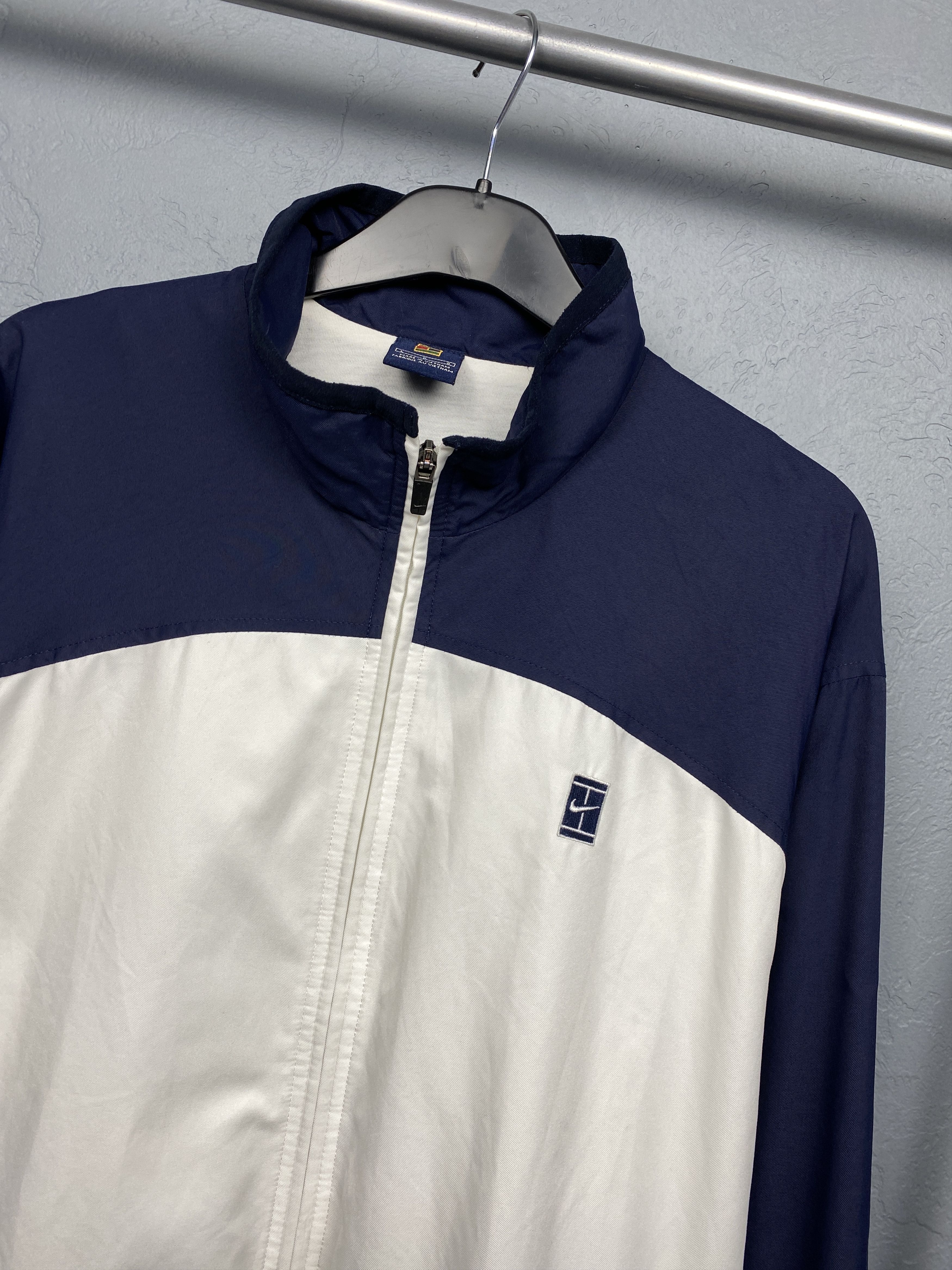 Nike NIKE 90s Vintage Mens Windbreaker Track Top Jacket Tennis Size US L / EU 52-54 / 3 - 2 Thumbnail