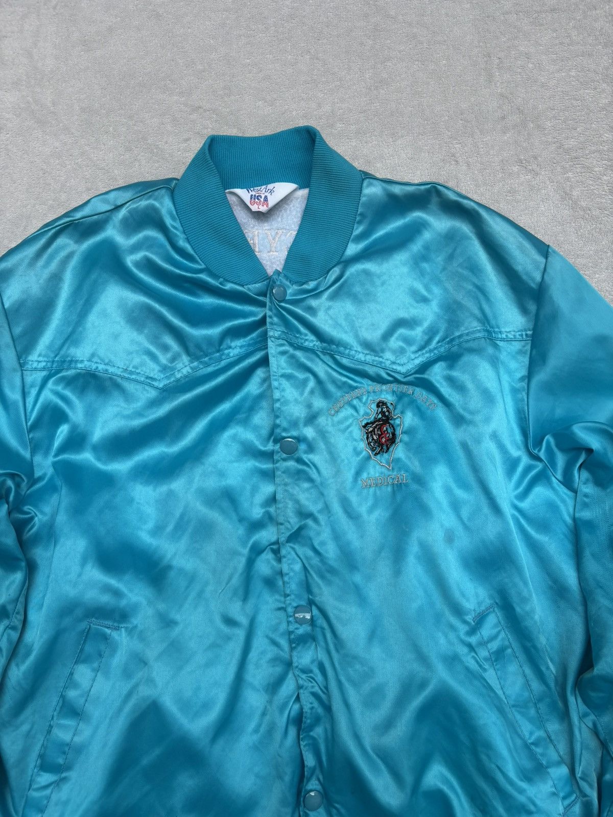 Vintage 80s Cheyenne Frontier Days Bomber Jacket Size US L / EU 52-54 / 3 - 8 Thumbnail