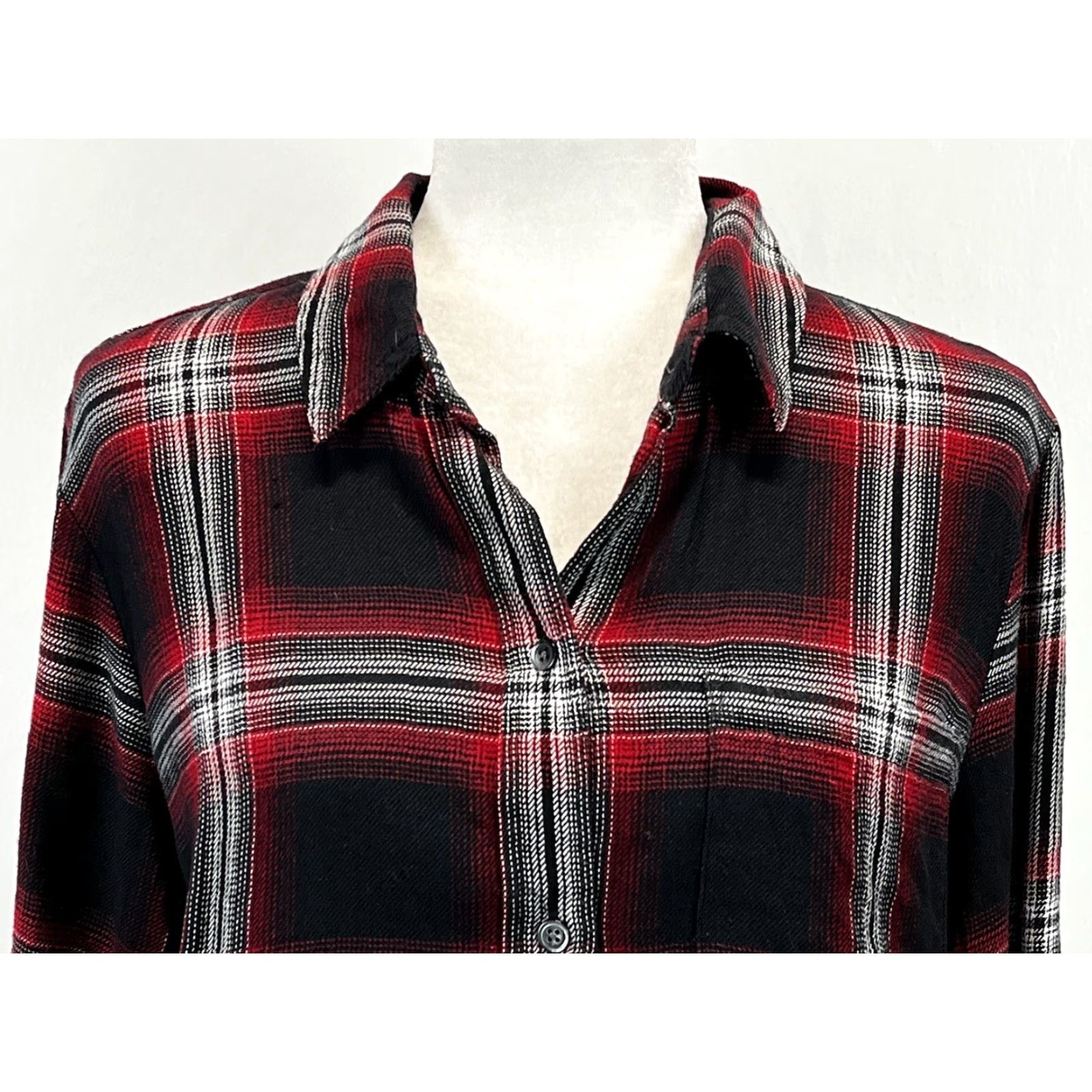 Madewell Madewell Classic Exboyfriend Button-Up Shirt Sz L GUC Plaid Women’s One Pocket Size L / US 10 / IT 46 - 5 Thumbnail