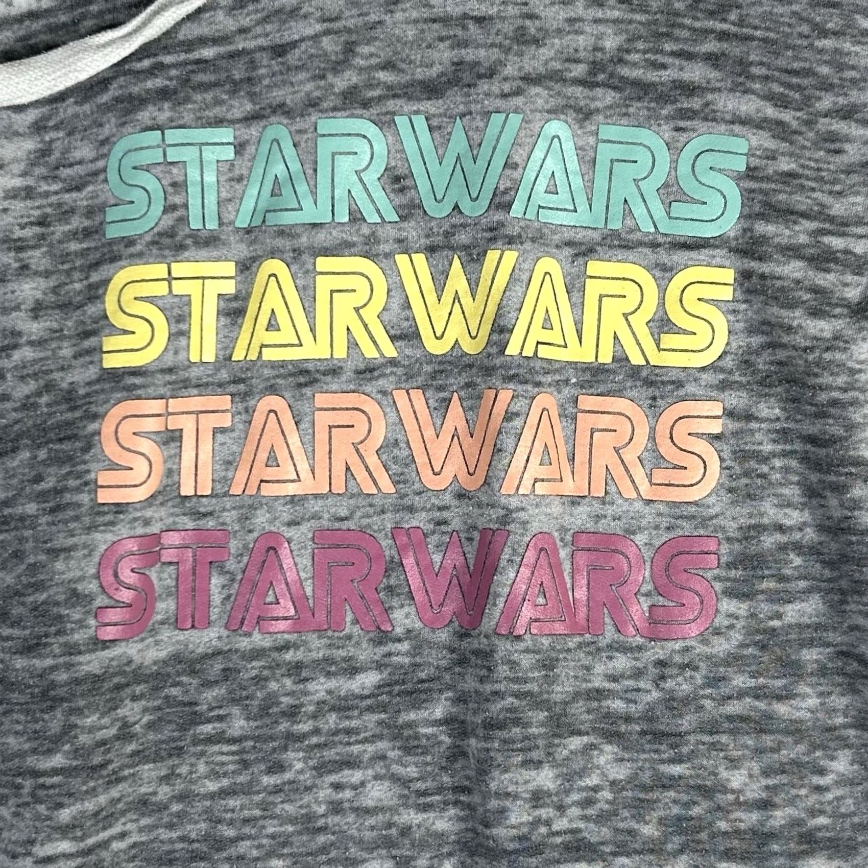 Star Wars Star Wars Lightweight Hoodie Women's Size Small Gray Logo Pockets Pullover Casual Activewear Stars Theme Size S / US 4 / IT 40 - 2 Thumbnail
