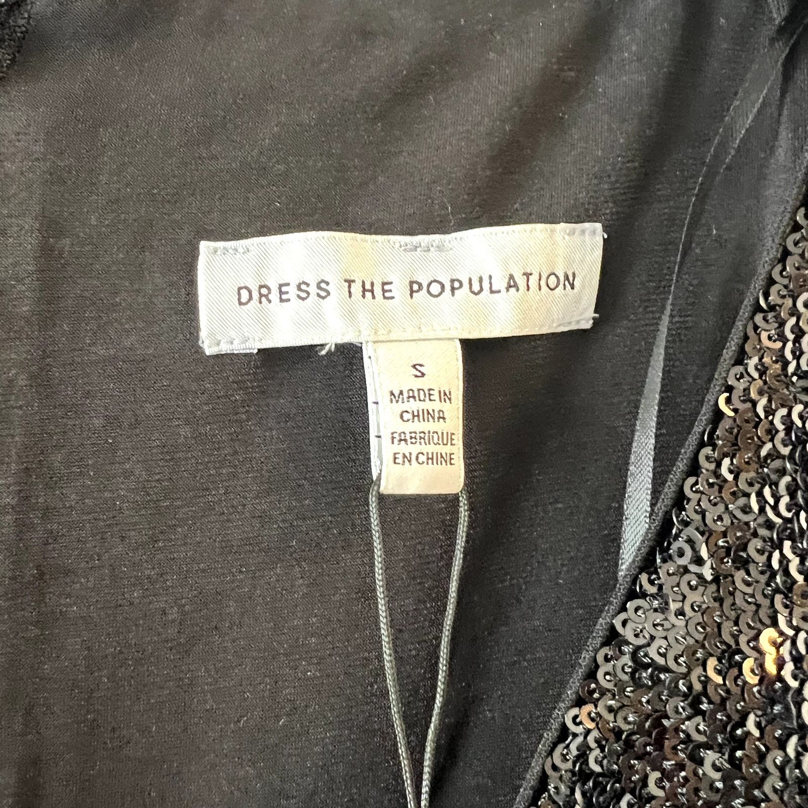 Dress the Population Dress The Population Jaleah Bodycon Sequin Dress Black S Size S / US 4 / IT 40 - 5 Thumbnail