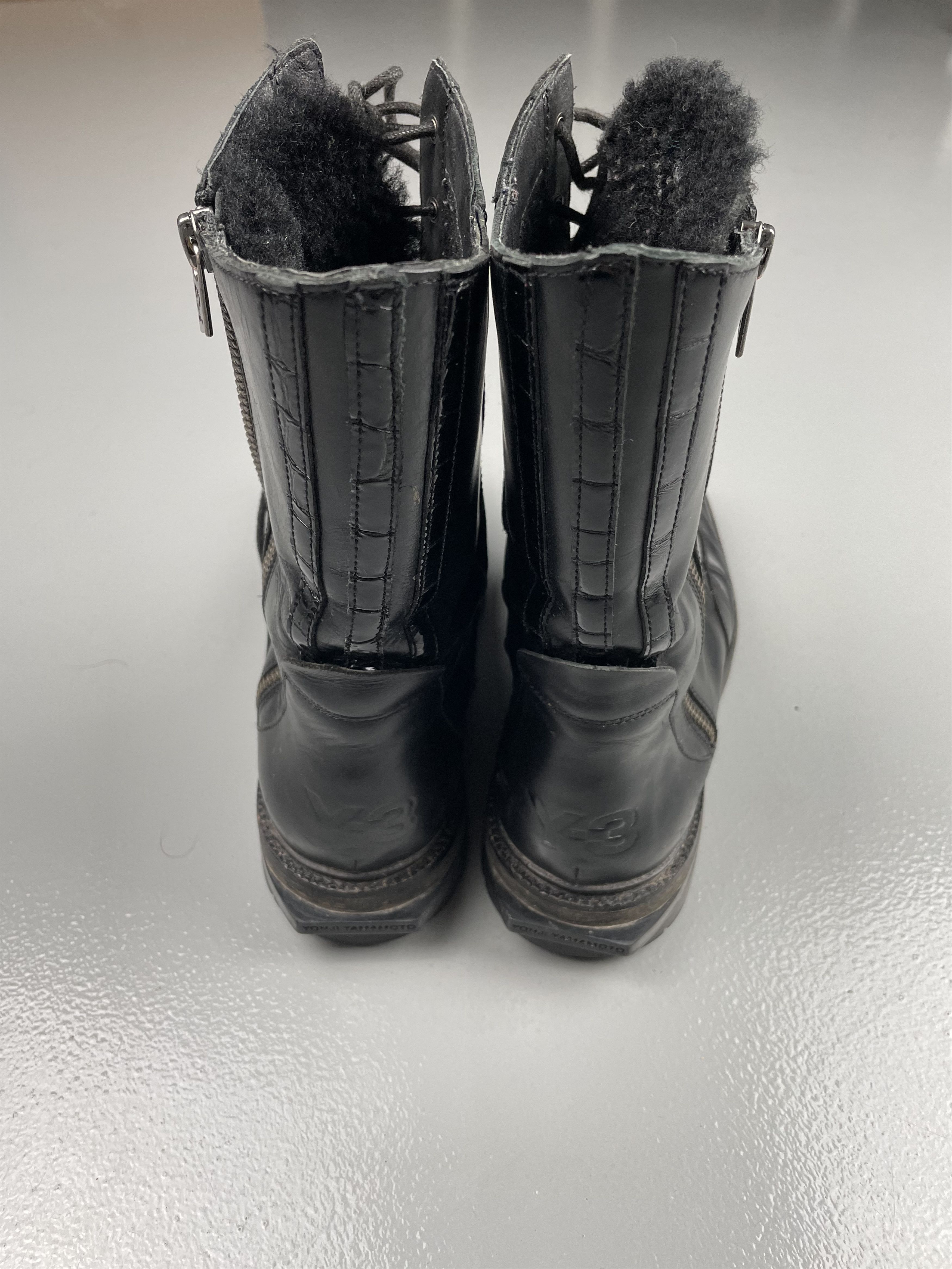 Y-3 RARE Y-3 AW13 leather boots (women's) Size US 9 / IT 39 - 6 Thumbnail
