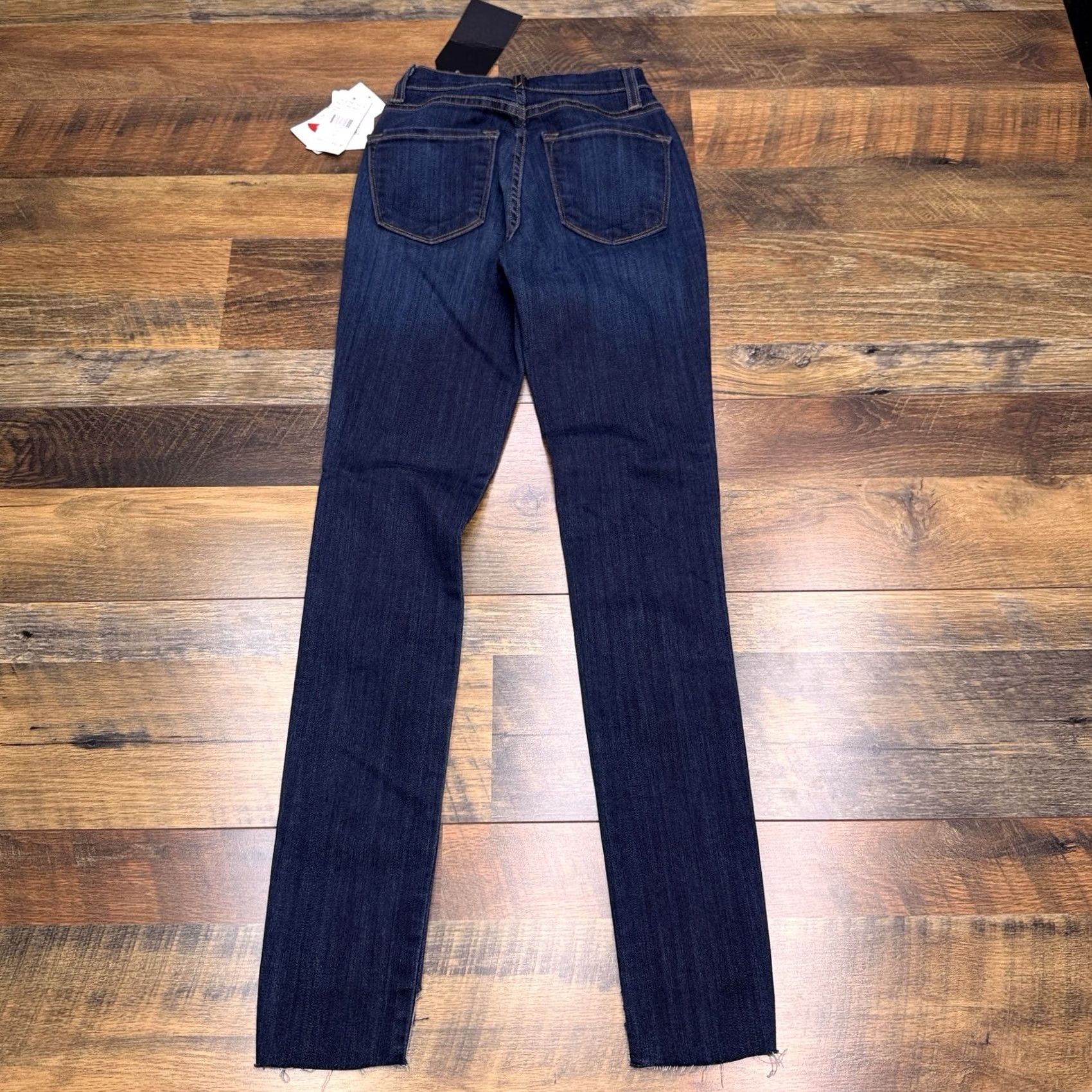 Fashion Nova Fashion Nova Skinny Jeans Juniors 1 Distressed Mid Rise Stretch Jeans Blue City USA 5-Pocket Denim Cotton Blend Slim Womens N/A Size 25" / US 0 / IT 36 - 2 Thumbnail