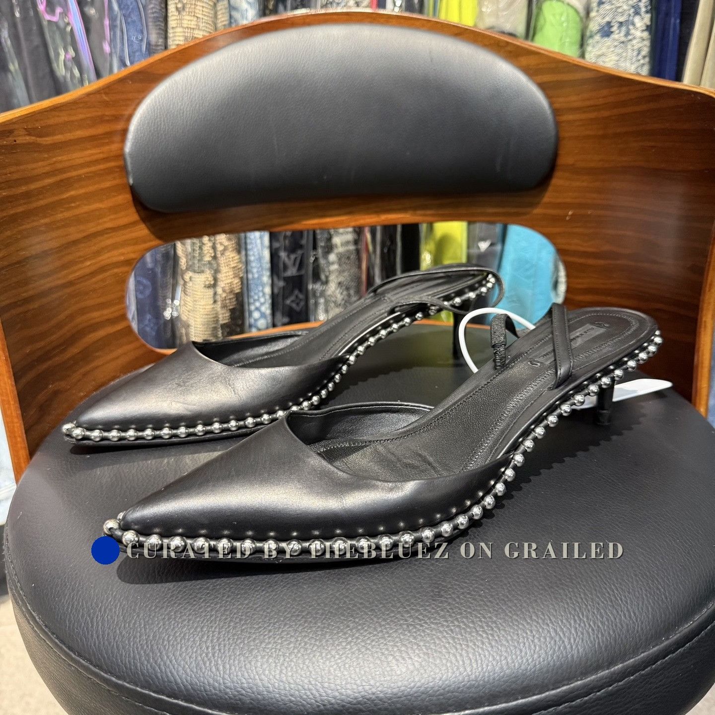 Alexander Wang Alexander Wang Beaded Black High Heels Size US 8 / IT 38 - 1 Thumbnail
