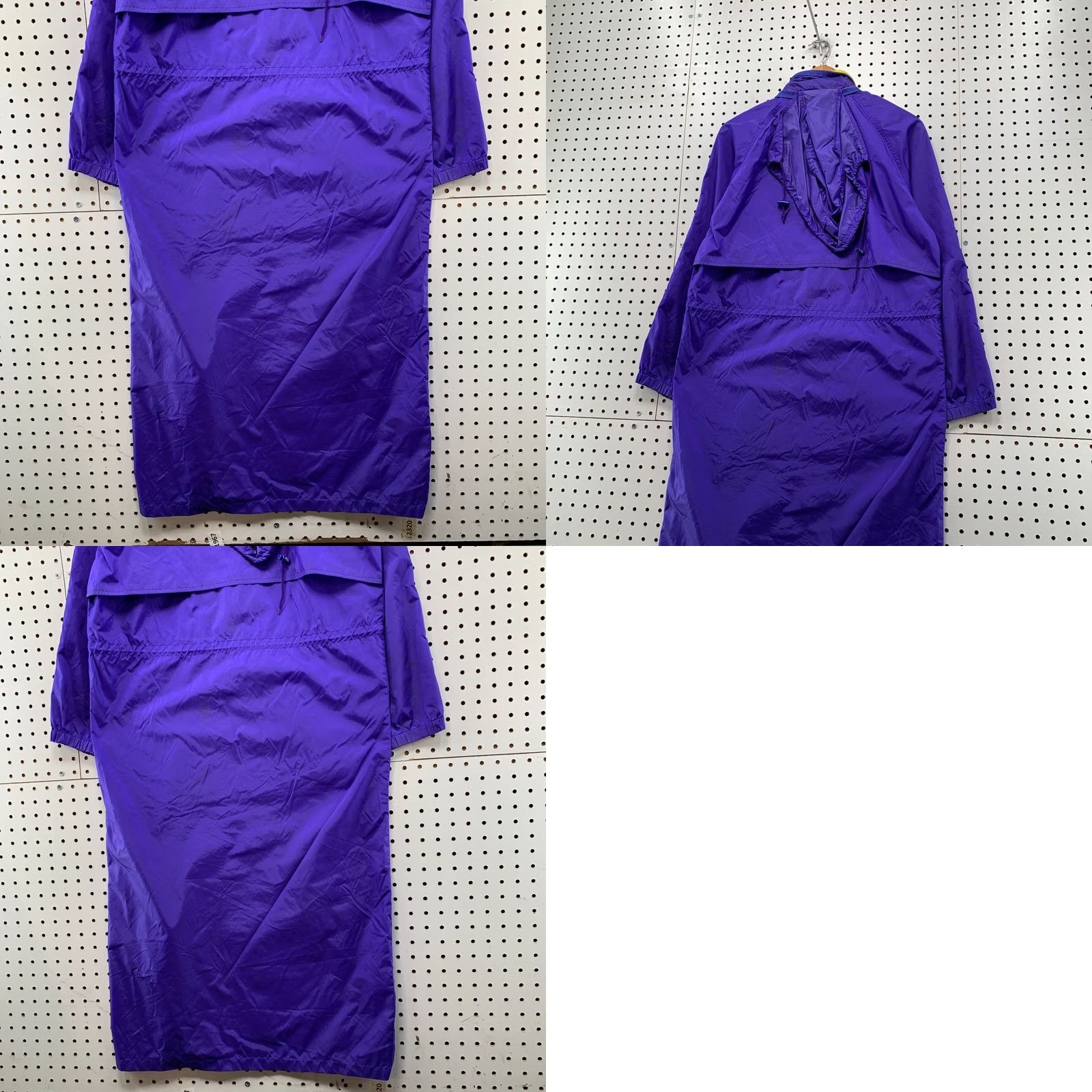 Vintage VINTAGE Woolrich Hooded Rain Coat Small Blueberry Blue Long Nylon Mens Size US S / EU 44-46 / 1 - 8 Thumbnail