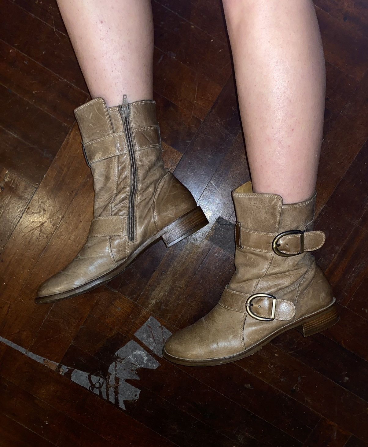 Japanese Brand Japanese y2k rare Leather Strapped Belted Boots Shoes Size US 7 / IT 37 - 4 Thumbnail