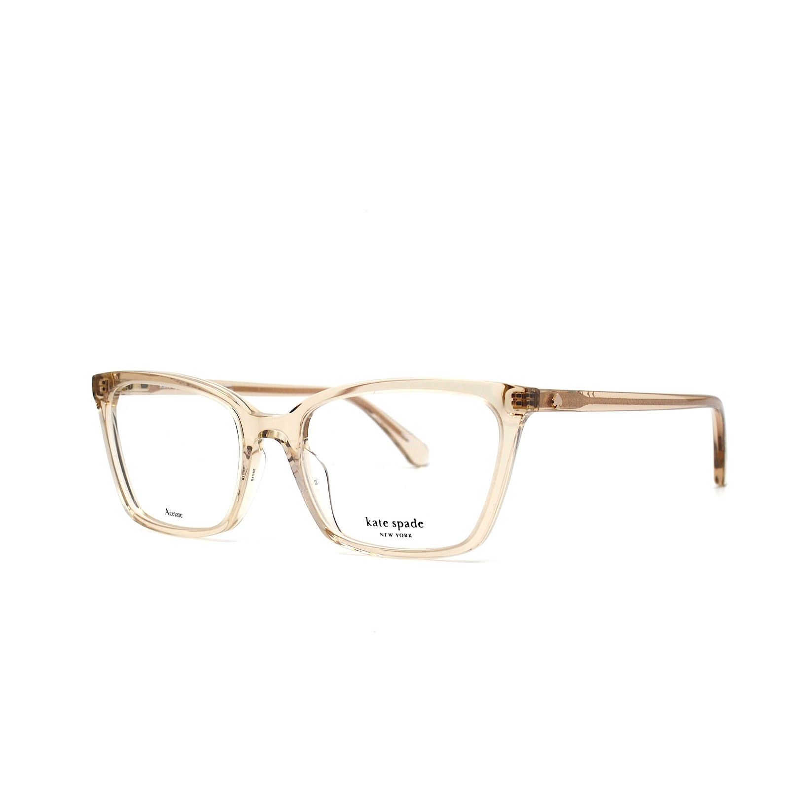 Kate Spade NEW KATE SPADE WANDA 10A TRANSPARENT PEACH EYEGLASSES FRAME Size ONE SIZE - 5 Thumbnail