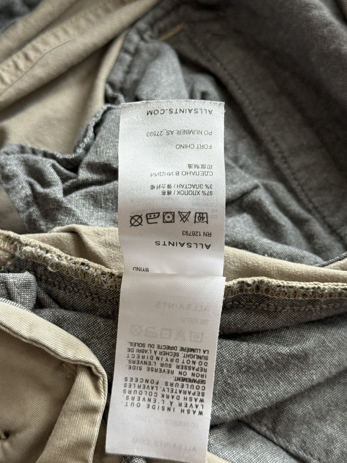 Allsaints Allsaints fort chino trousers pants Size US 32 / EU 48 - 8 Thumbnail