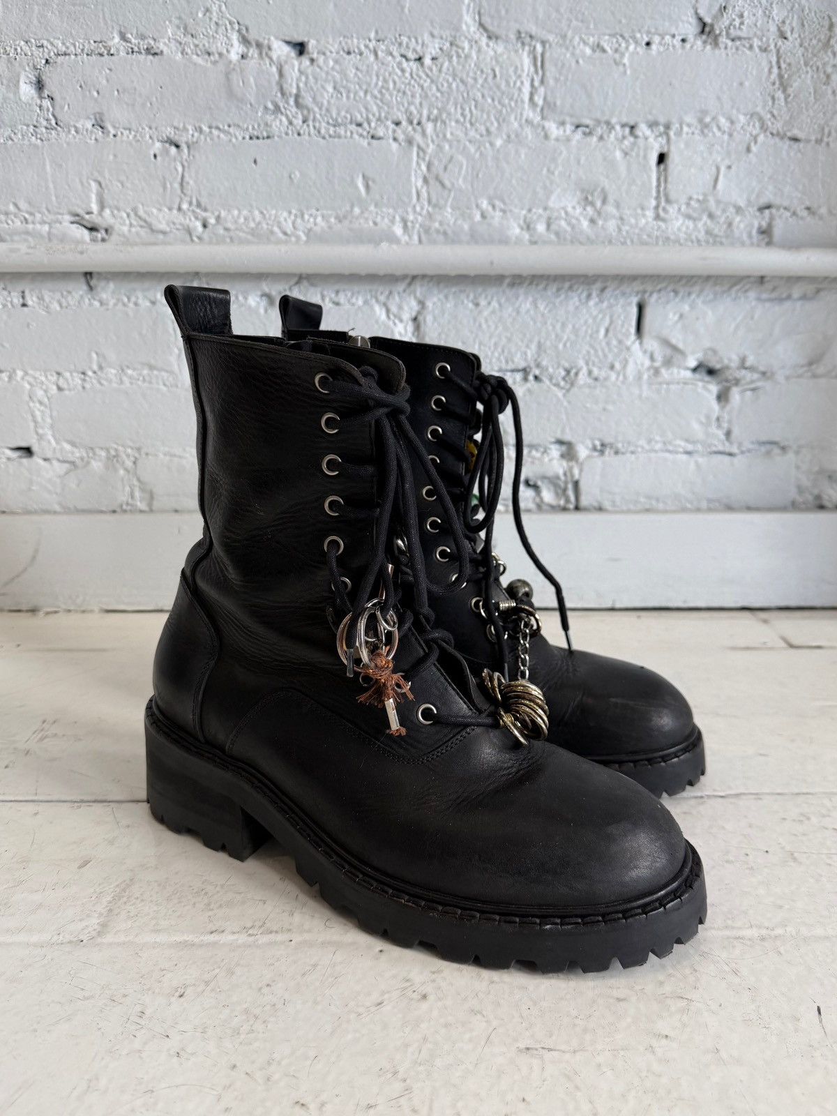 Maison Margiela F/W 2016 MAISON MARGIELA RUNWAY COMBAT BOOTS Size US 11 / EU 44 - 1 Thumbnail