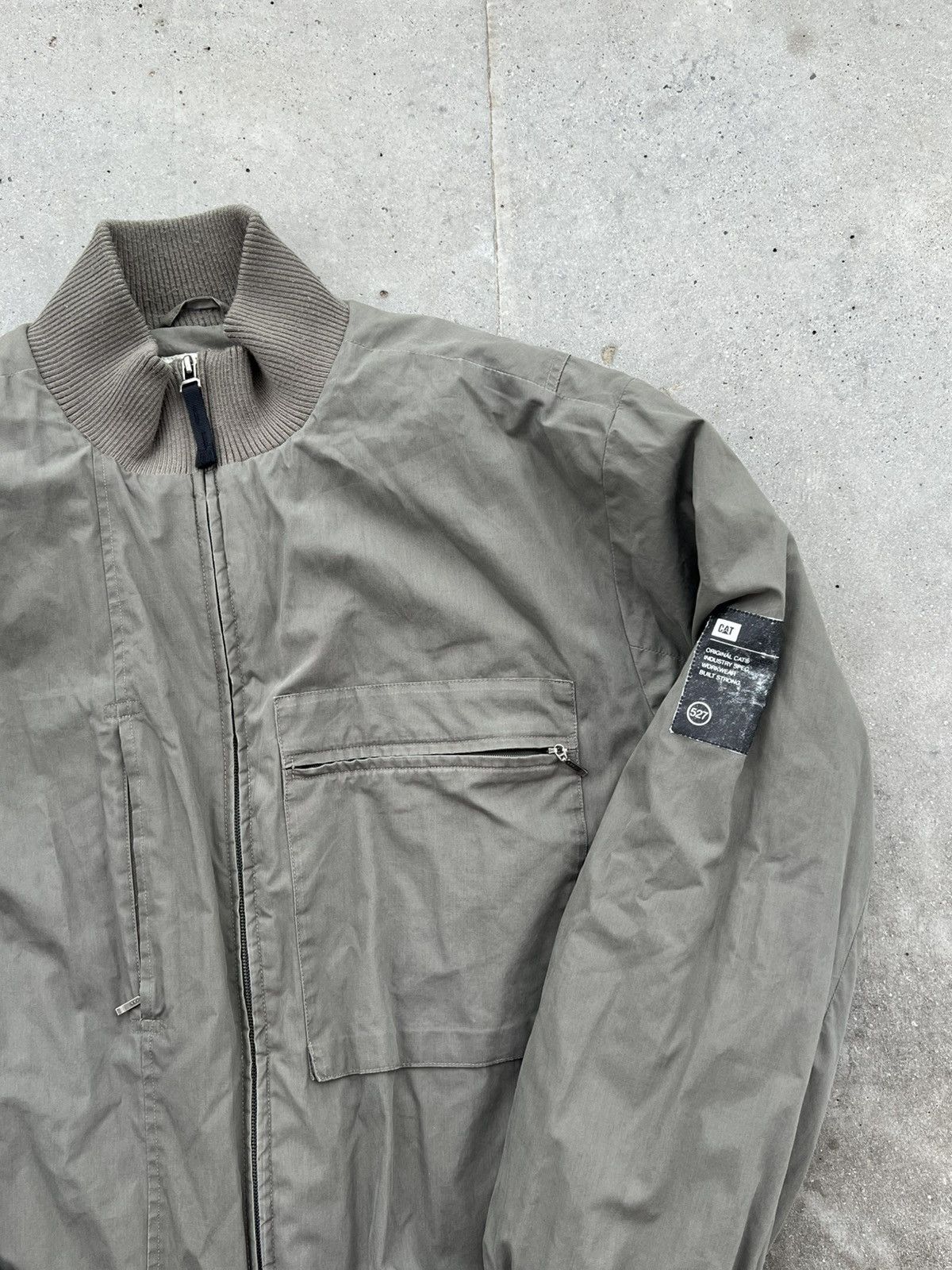 Caterpillar × Vintage Caterpillar bomber jacket vintage workwear olive khaki Size US L / EU 52-54 / 3 - 2 Thumbnail