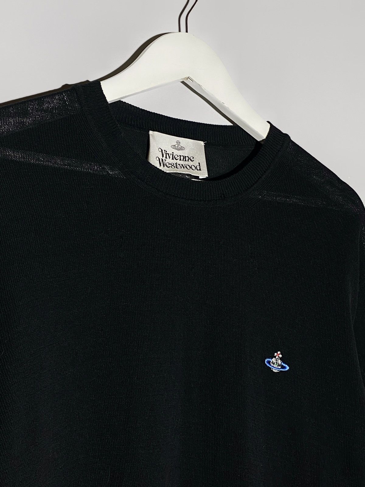 Vivienne Westwood Vivienne Westwood Iconic Logo Black Knitwear Sweatshirt Size US L / EU 52-54 / 3 - 6 Thumbnail