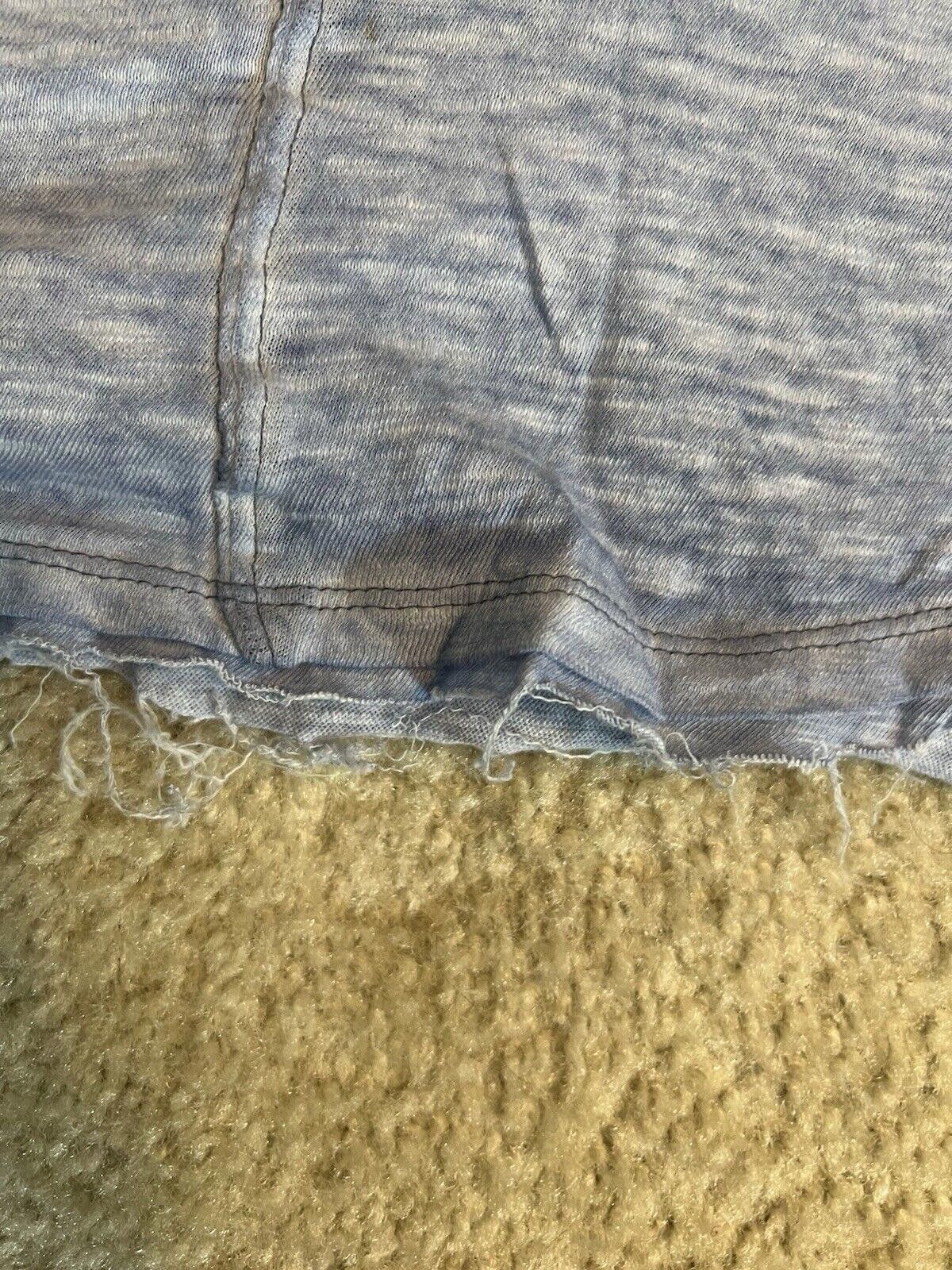 Designer We The Free Blue Oversized Top Womens XS Heathered Casual Size XS / US 0-2 / IT 36-38 - 4 Thumbnail