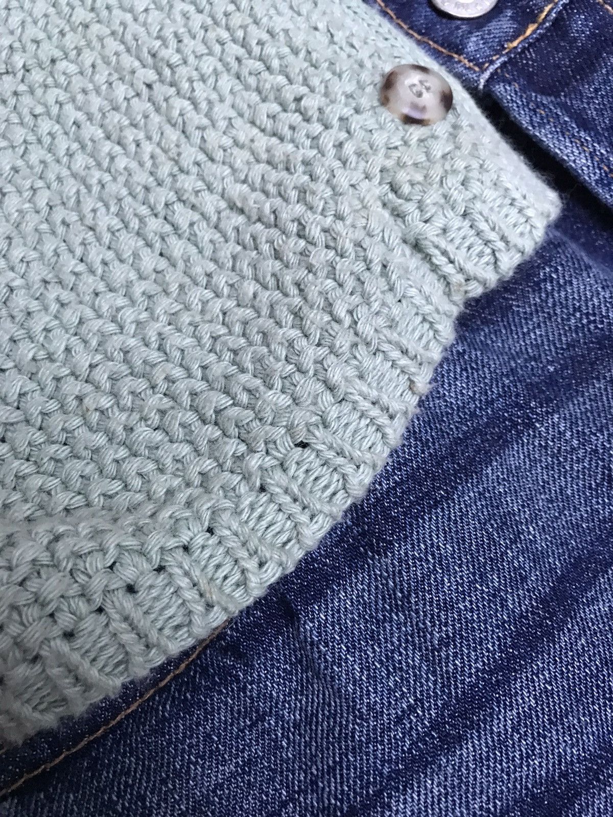 L.L. Bean MADE IN USA KNITTED COTTON VEST IN A BEAUTIFUL MINTH GREEN Size US L / EU 52-54 / 3 - 2 Thumbnail
