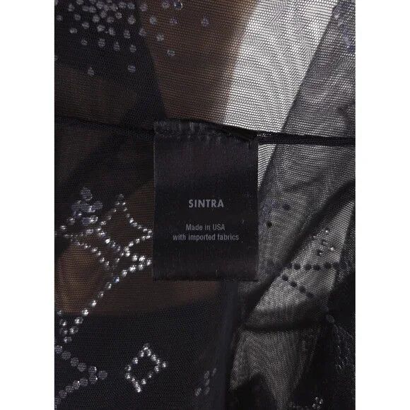 Other Saint Sintra Crystal Mesh Hot Fix Tank 40 4 S Black SSENSE Size US S / EU 44-46 / 1 - 12 Thumbnail