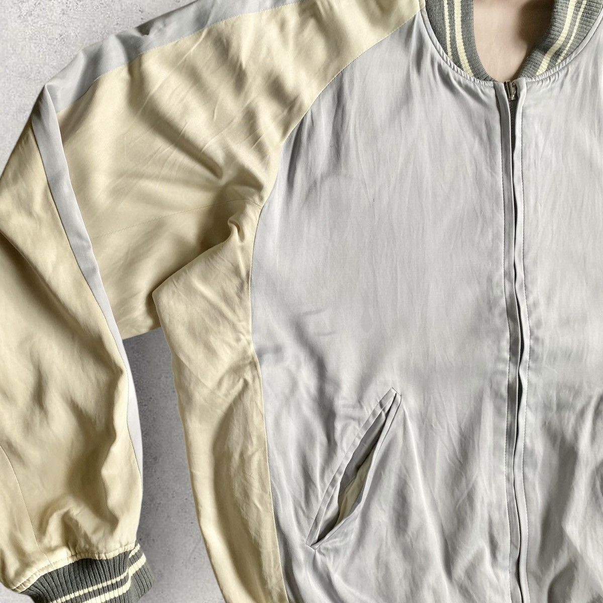 Lad Musician Rayon Blend Reversible Oversized Bomber Jacket Size US S / EU 44-46 / 1 - 3 Thumbnail