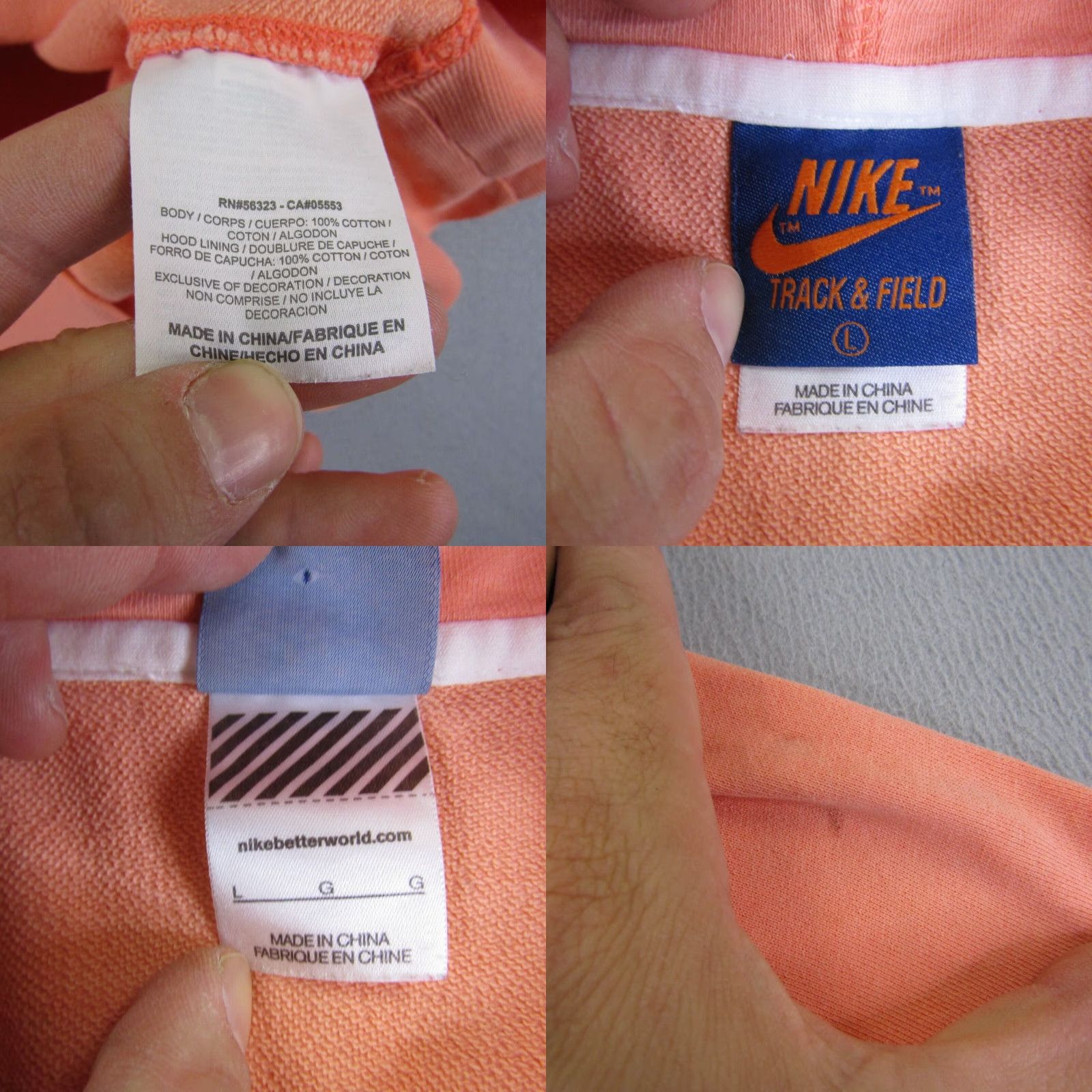 Nike VINTAGE Nike Women's Hoodie Pullover Sweatshirt Large Pink Activewear Sports 90s Size L / US 10 / IT 46 - 8 Thumbnail