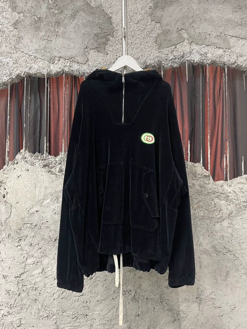 Gucci GucciVelvet half-zip hoodie 2503-Nextarrow Size US M / EU 48-50 / 2 - 1 Thumbnail