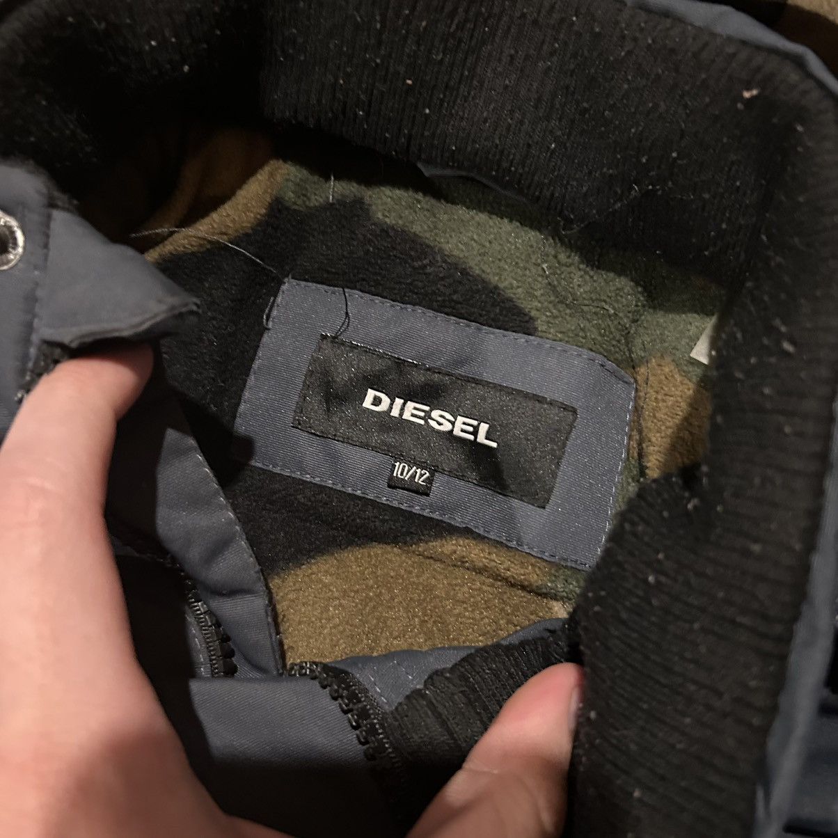 Diesel Diesel Fleece Lined Hooded Cargo Bomber Jacket Rare Designer Size US S / EU 44-46 / 1 - 7 Thumbnail