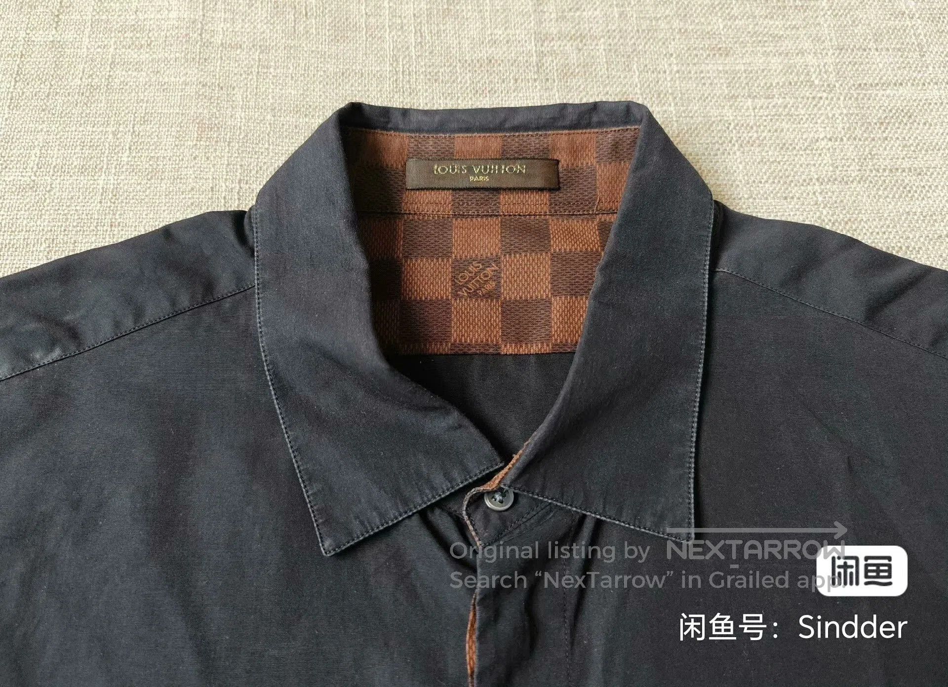 Louis Vuitton Louis Vuitton Men's Check Collar Shirt. Size US M / EU 48-50 / 2 - 3 Thumbnail