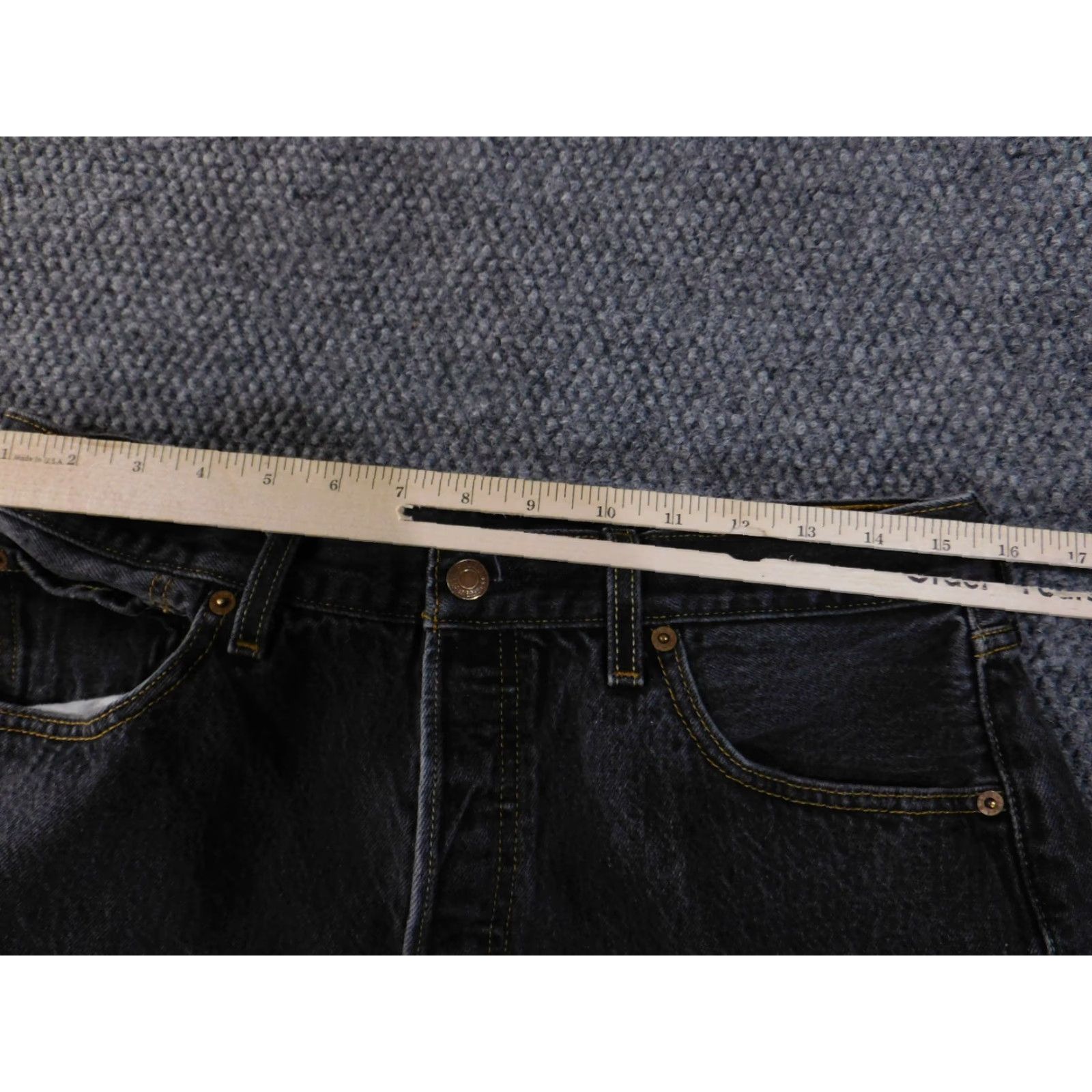 Levi's VINTAGE Levis 501XX Jeans Mens 35x30 black straight classic Size US 38 / EU 54 - 5 Thumbnail