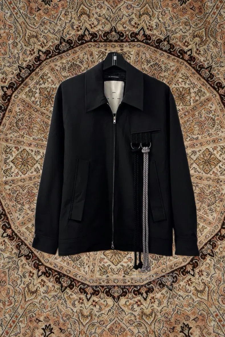 Song For The Mute Song For The Mute Black Double Suspension Rope Coach Jacke Size US M / EU 48-50 / 2 - 1 Thumbnail