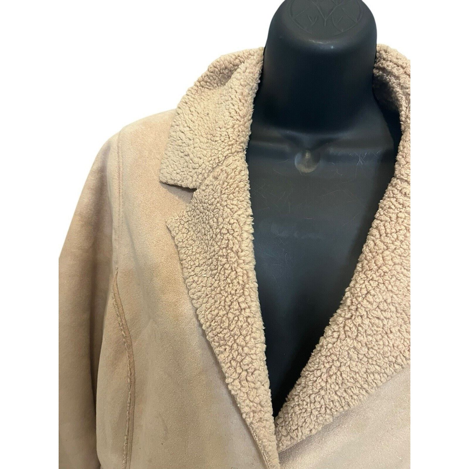 Old Navy Old navy Faux swede Tan Jacket: large Size L / US 10 / IT 46 - 4 Thumbnail