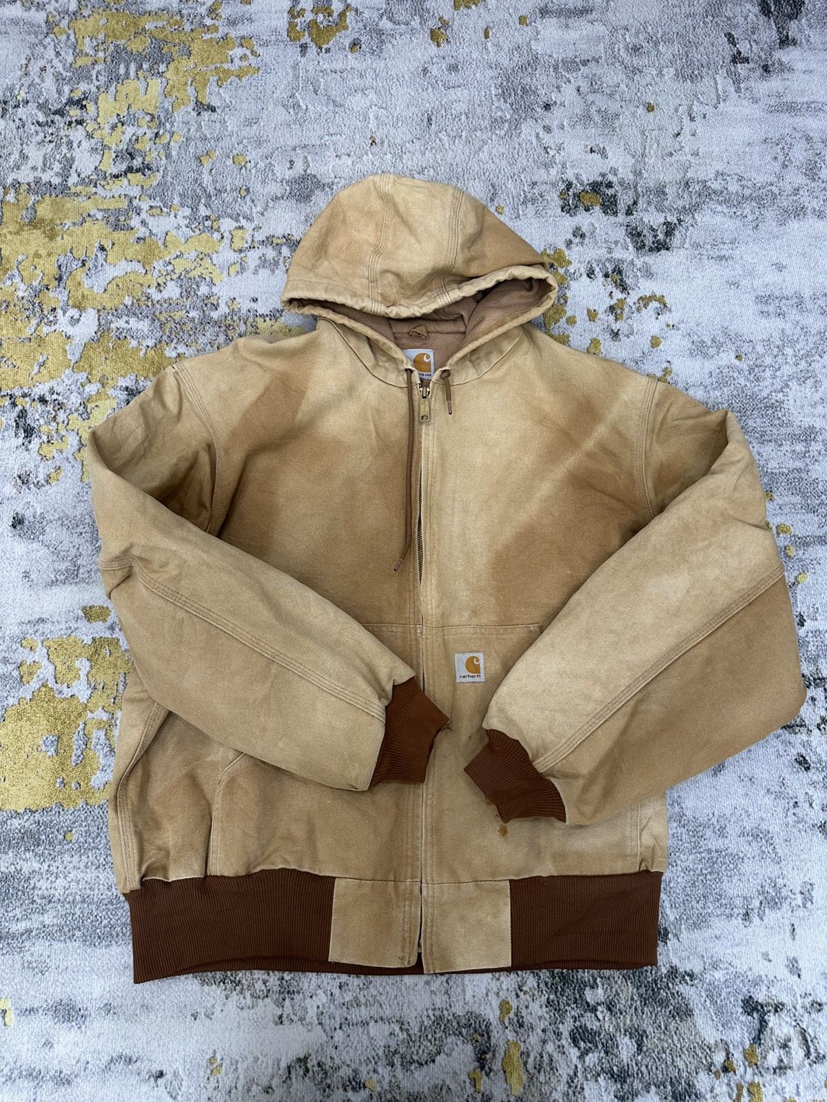 Carhartt Vintage Carhartt Hoodies Thick Jacket/ Made in USA Size US XL / EU 56 / 4 - 2 Thumbnail