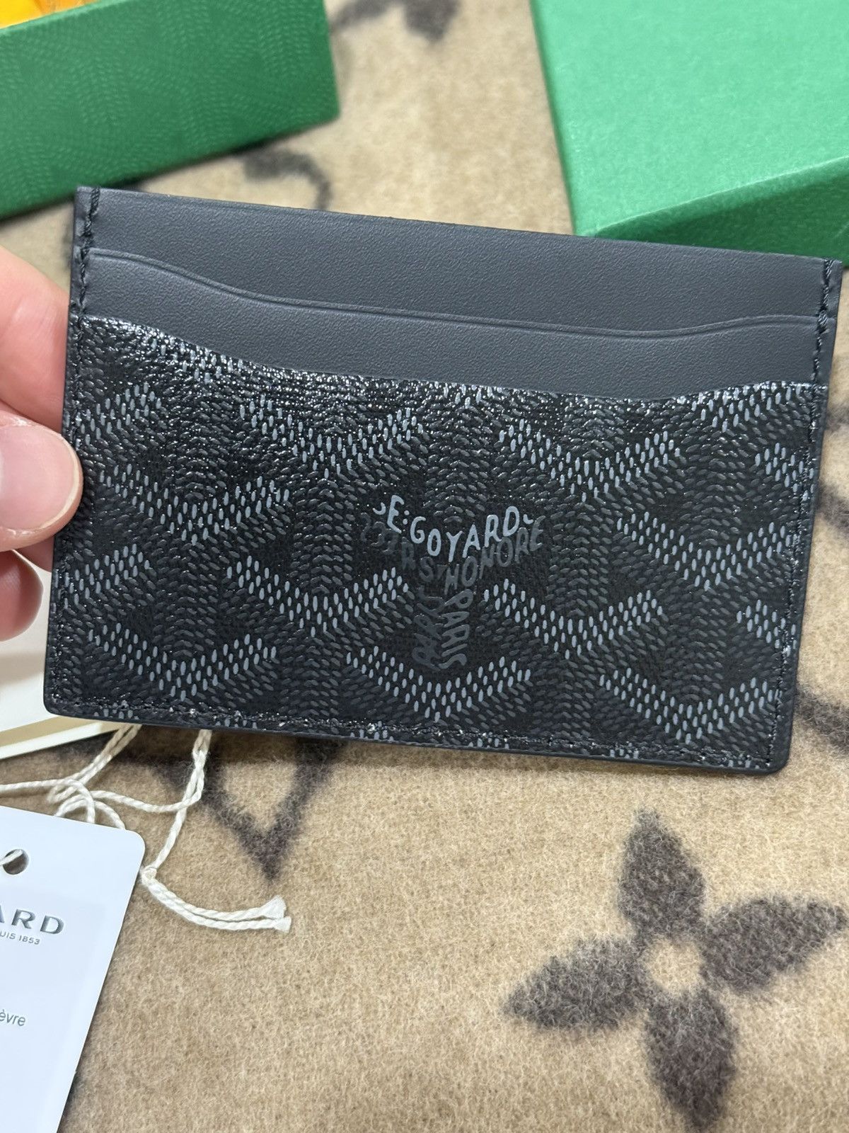 Goyard Jet Black Saint-Sulpice Card Holder