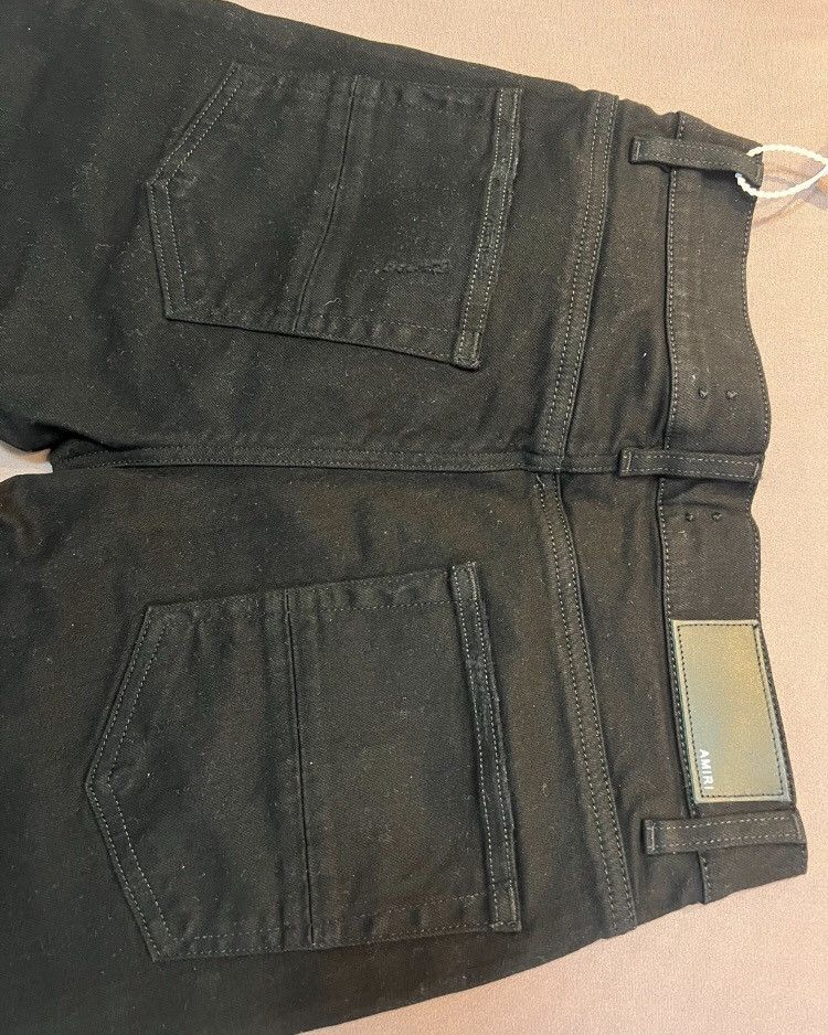 Amiri AMIRI 16SS brand new double knee ripped black jeans 2412- Size US 31 - 5 Thumbnail