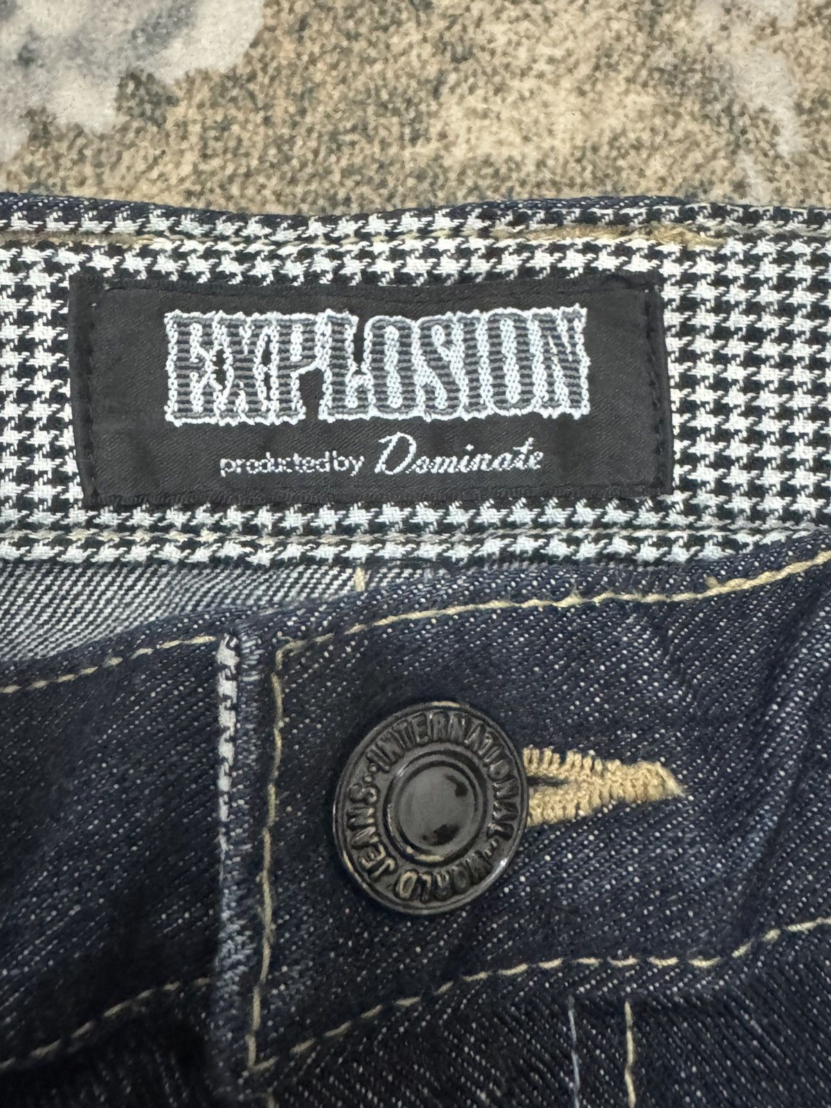 Japanese Brand Explosion Dominate Double Waist Denim Jeans Japanase Denim Size US 32 / EU 48 - 5 Thumbnail