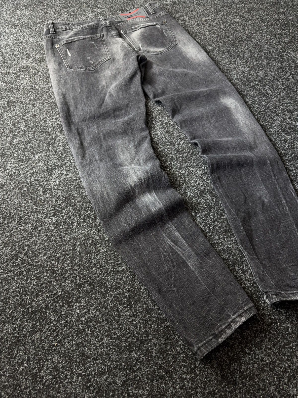 Dsquared2 Retro Dsquared2 Y2K Distressed Black Grey Jeans Size 48 Size US 32 / EU 48 - 12 Thumbnail