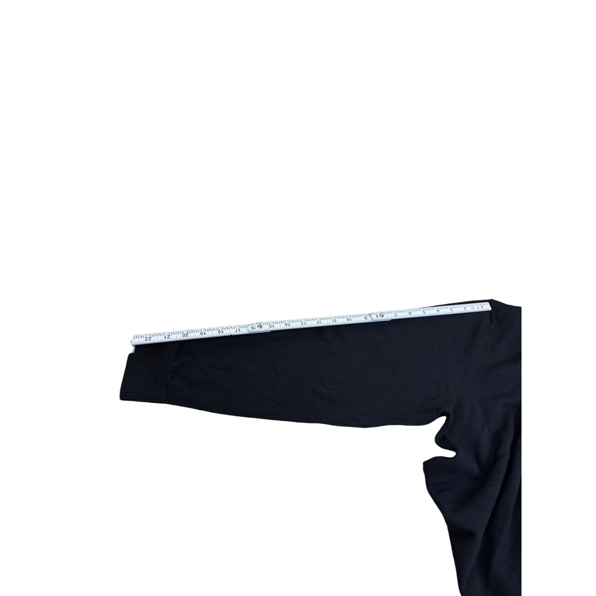 Calvin Klein Calvin Klein Mens Extra Fine Italian Merino Wool Black V-Nec Size US M / EU 48-50 / 2 - 7 Thumbnail