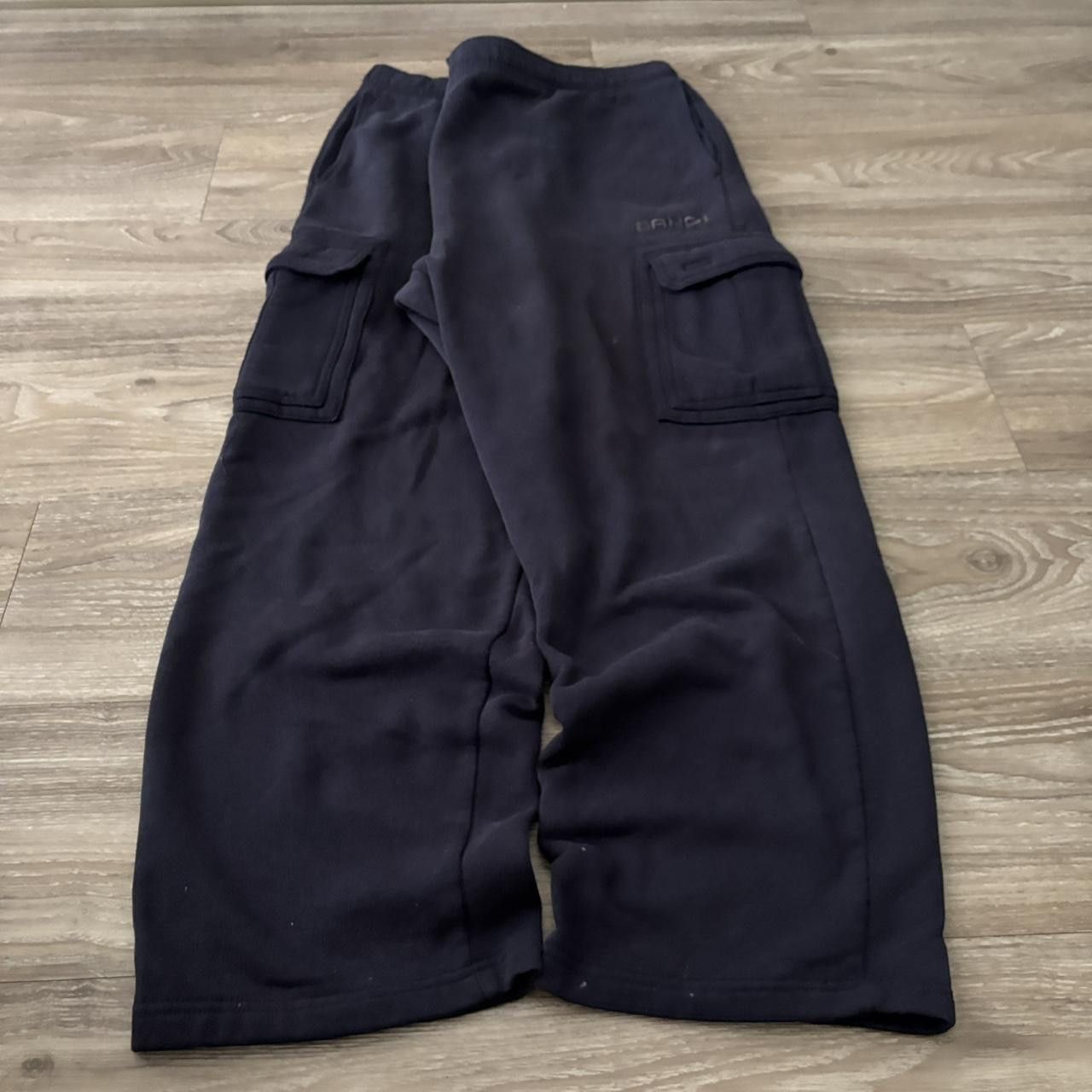 Vintage Crazy Vintage Y2K/2000s Baggy Navy Blue Streetwear Skater Style Sweatpants! Fits XL Size US 38 / EU 54 - 3 Thumbnail
