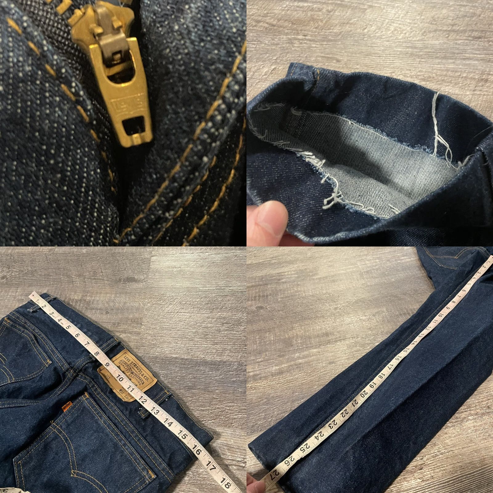 Levi's VINTAGE Levi's 517 Denim Jean Mens 32x27 Dark Blue Scovill Zipper NNWT 20517 0217 Jeans Mens Size US 32 / EU 48 - 8 Thumbnail