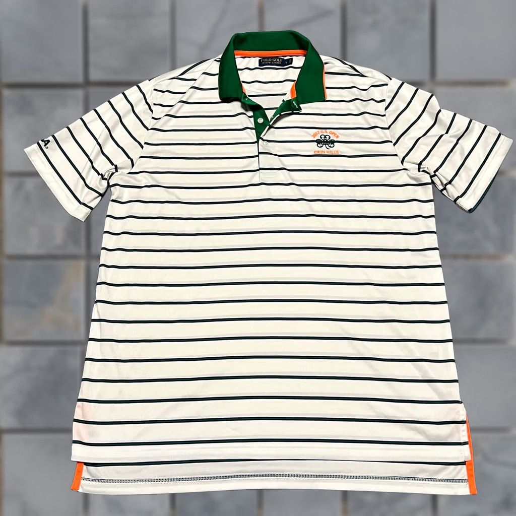 RLX Ralph Lauren RLX Polo Ralph Lauren Shirt Mens Large 2017 US Open Golf Performance Stripe White L Mens Shirt Size US L / EU 52-54 / 3 - 1 Thumbnail