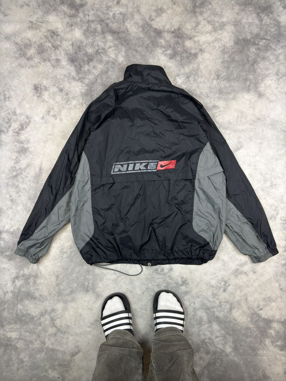 Nike RARE Nike 90s Big Logo Swoosh Jacket Hoodie Y2K Size US L / EU 52-54 / 3 - 6 Thumbnail
