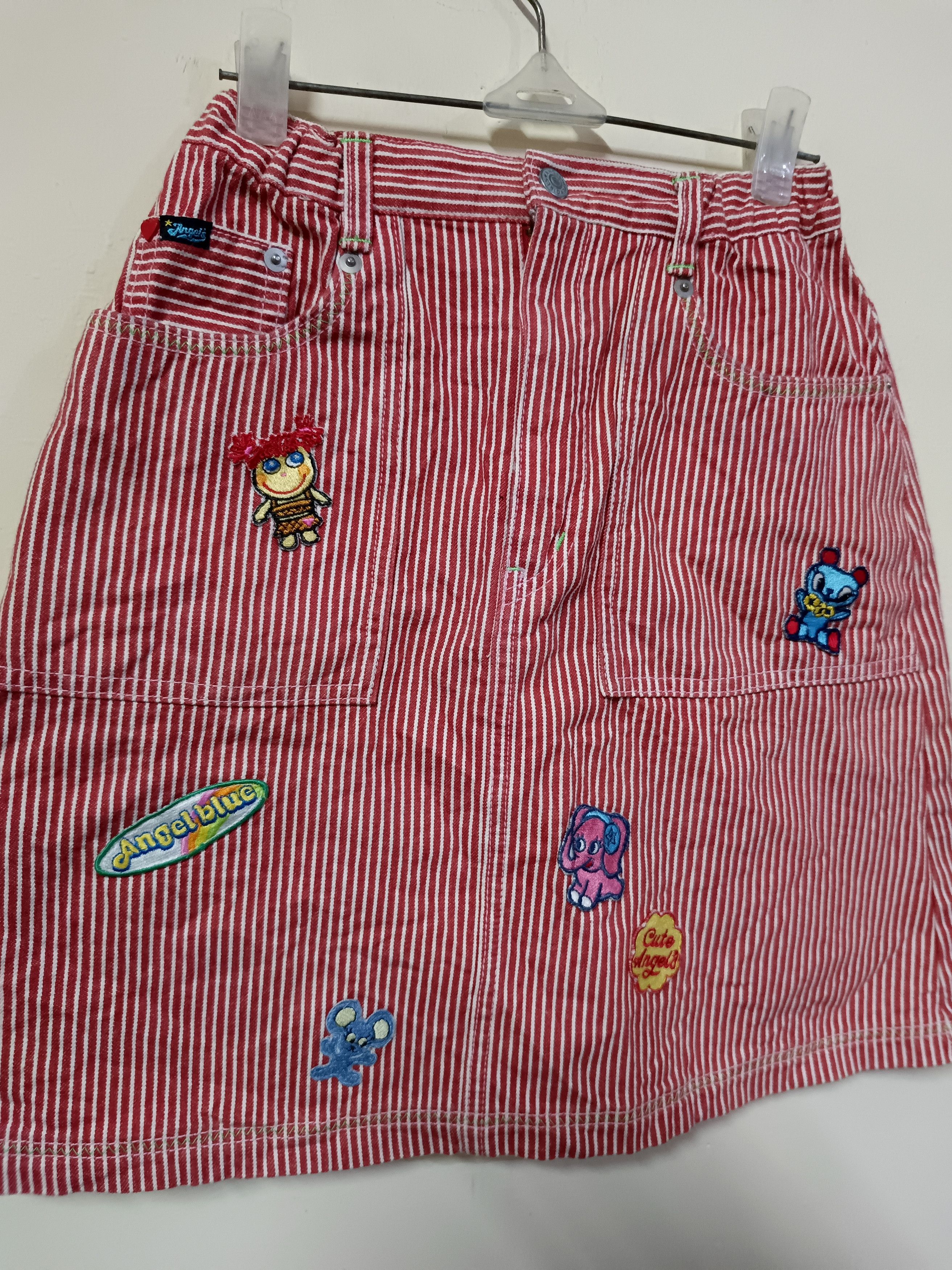 Angel Blue Angel blue denim patch skirt Size 22" - 2 Thumbnail