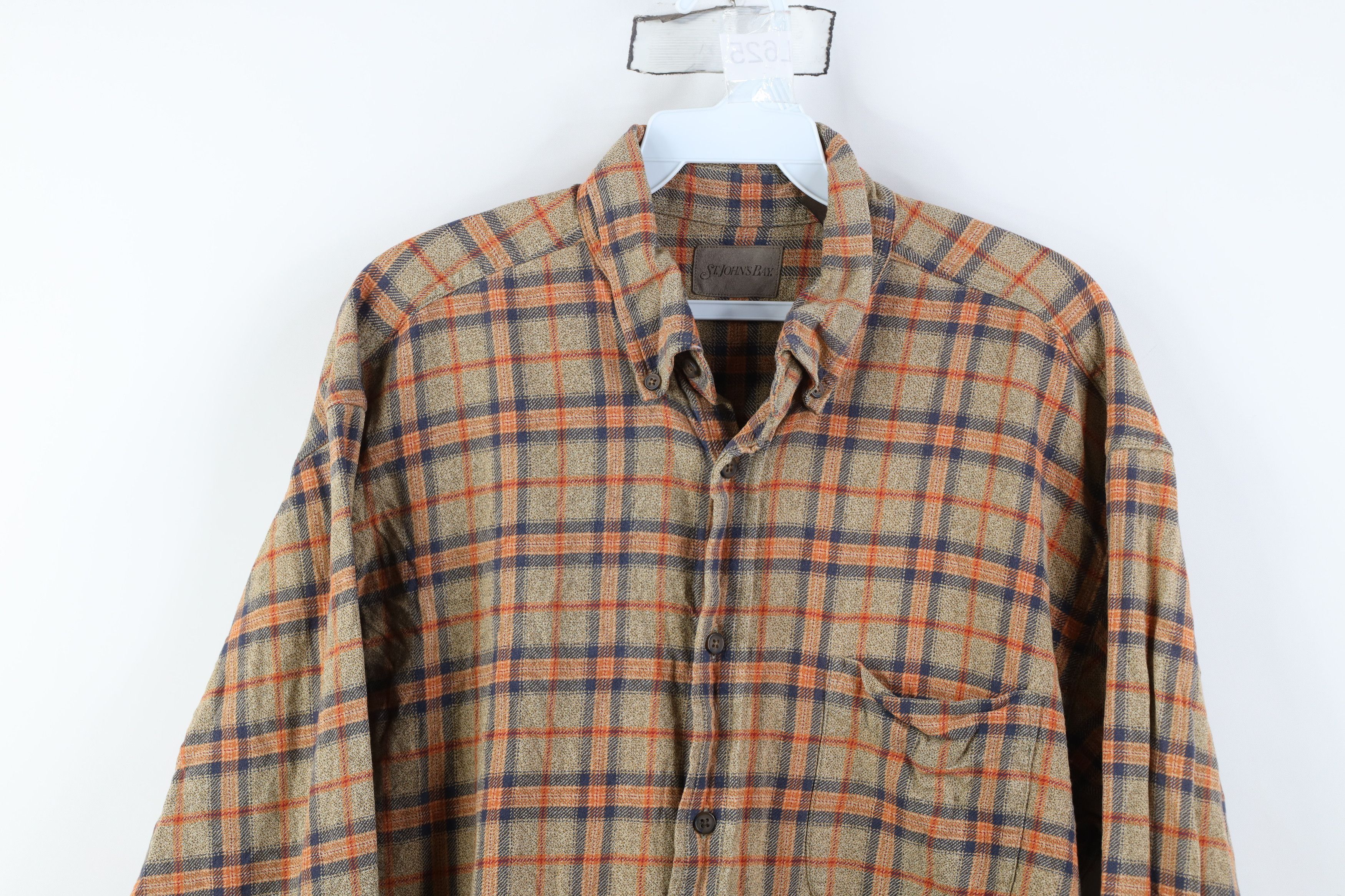 Vintage Vintage 90s Streetwear Flannel Collared Button Down Shirt Size US L / EU 52-54 / 3 - 2 Thumbnail