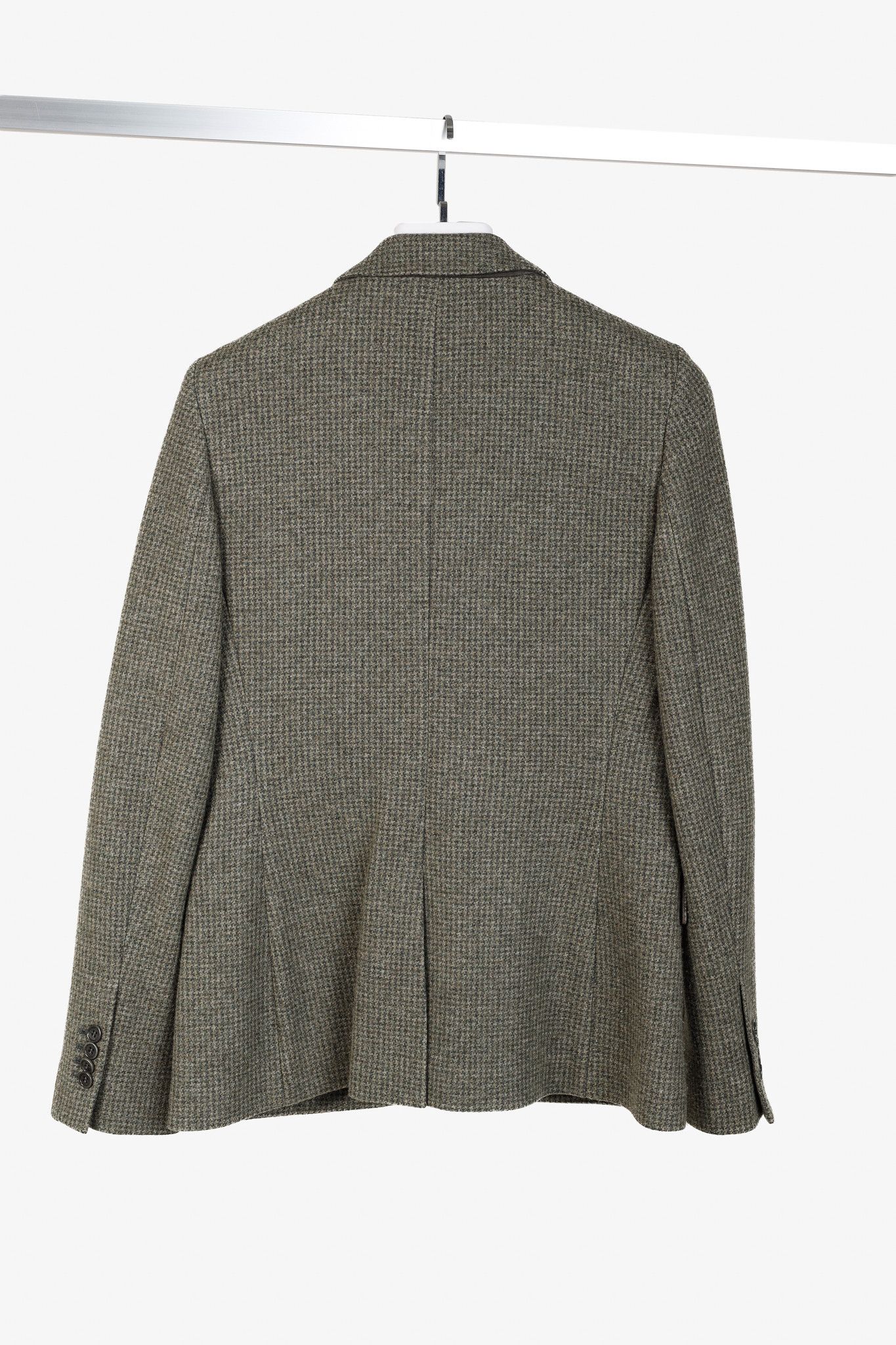 Loro Piana Loro Piana Green Houndstooth Cashmere-Blend Blazer Size M / US 6-8 / IT 42-44 - 2 Thumbnail
