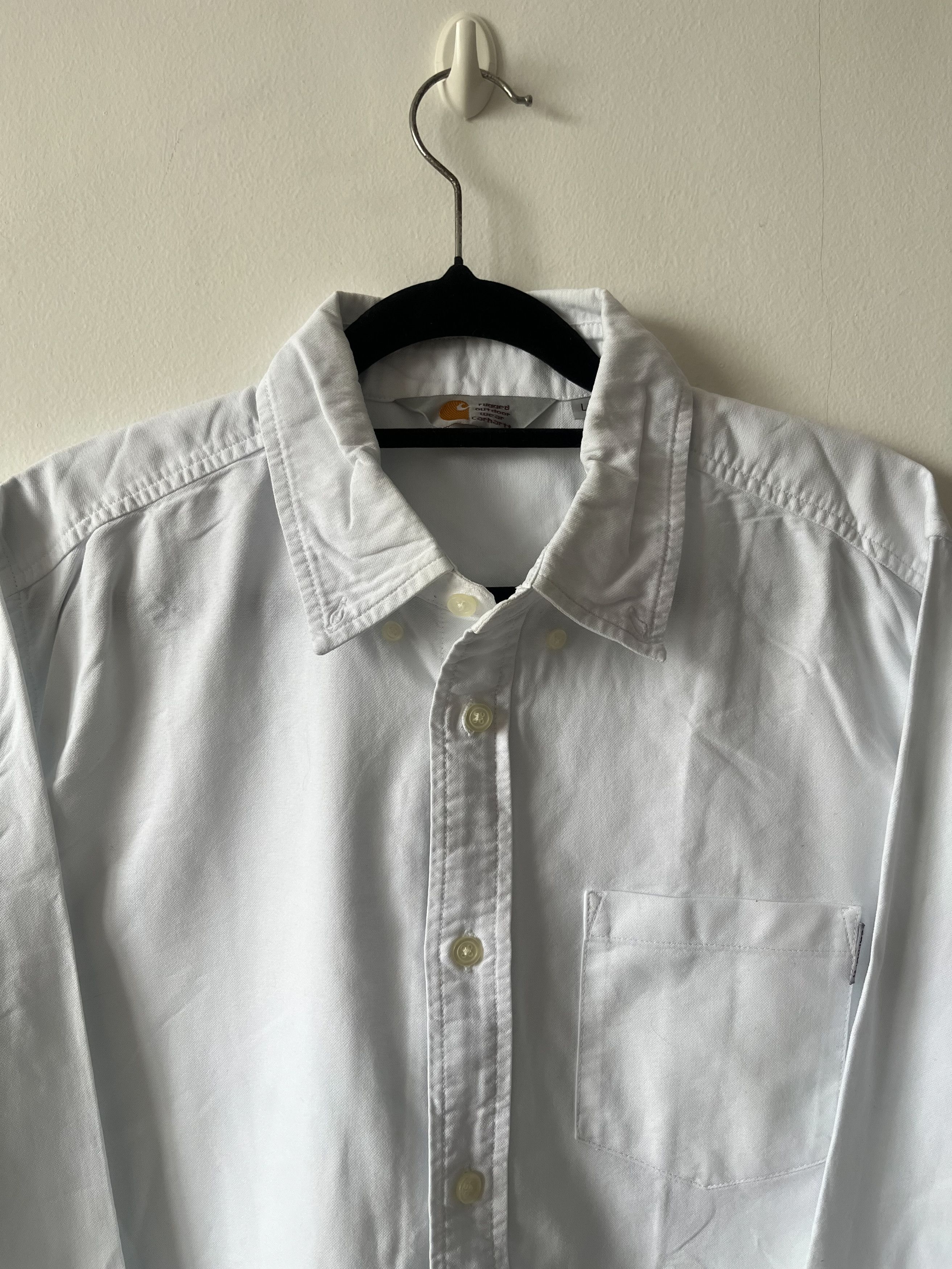 Carhartt Wip Carhartt WIP Oxford Rib White Shirt Size US M / EU 48-50 / 2 - 4 Thumbnail
