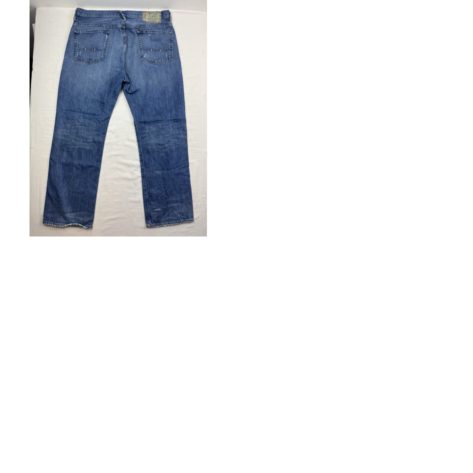 Polo Ralph Lauren VINTAGE Polo Ralph Lauren Jeans Button Fly Adult 38x30 Relaxed Hipster 90s Y2K Blue Mens Jeans Size US M / EU 48-50 / 2 - 11 Thumbnail