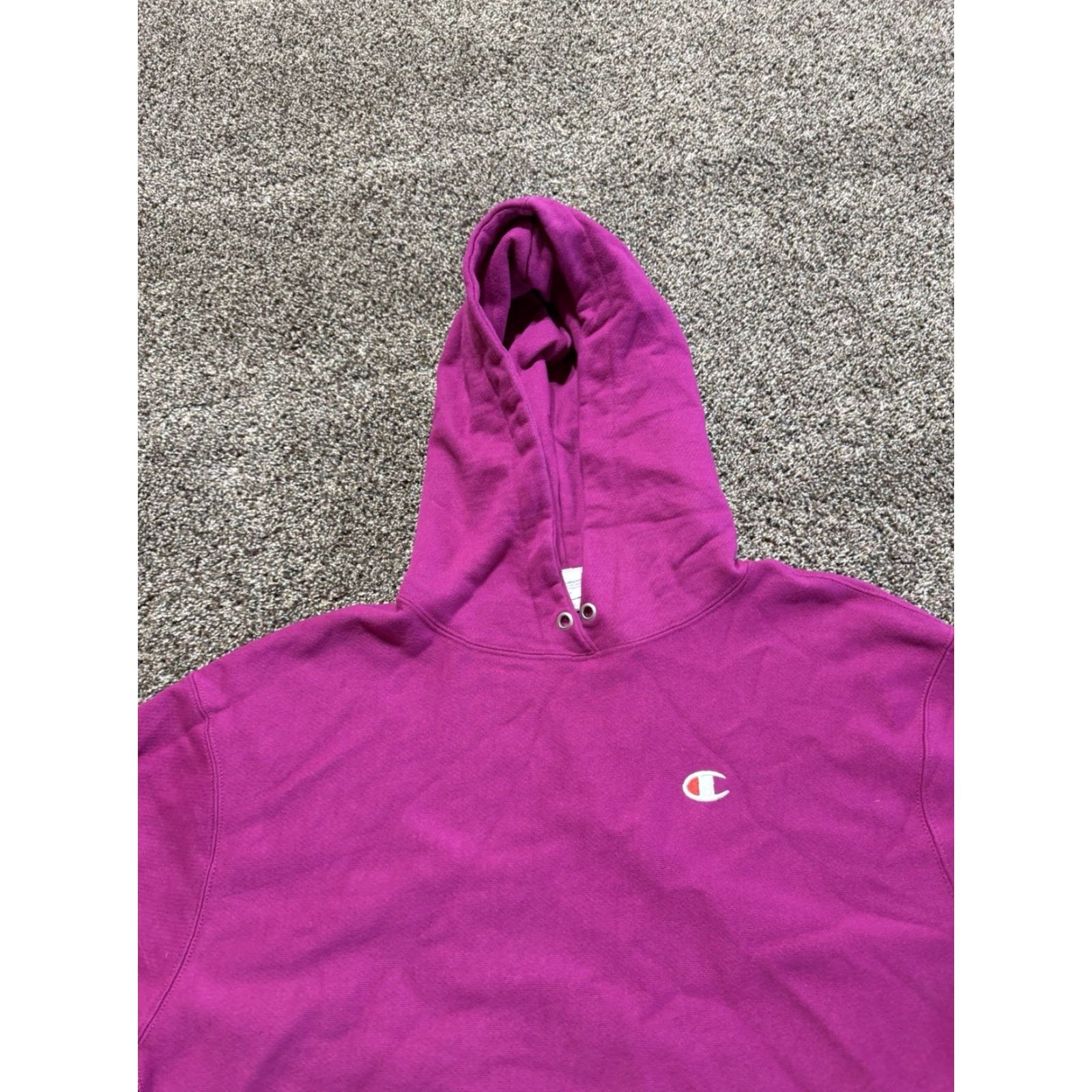 Champion Champion Hoodie Womens Pullover CROP TOP Pink XL Cotton Blend Reverse Weave Logo Vintage? No Size XL / US 12-14 / IT 48-50 - 3 Thumbnail