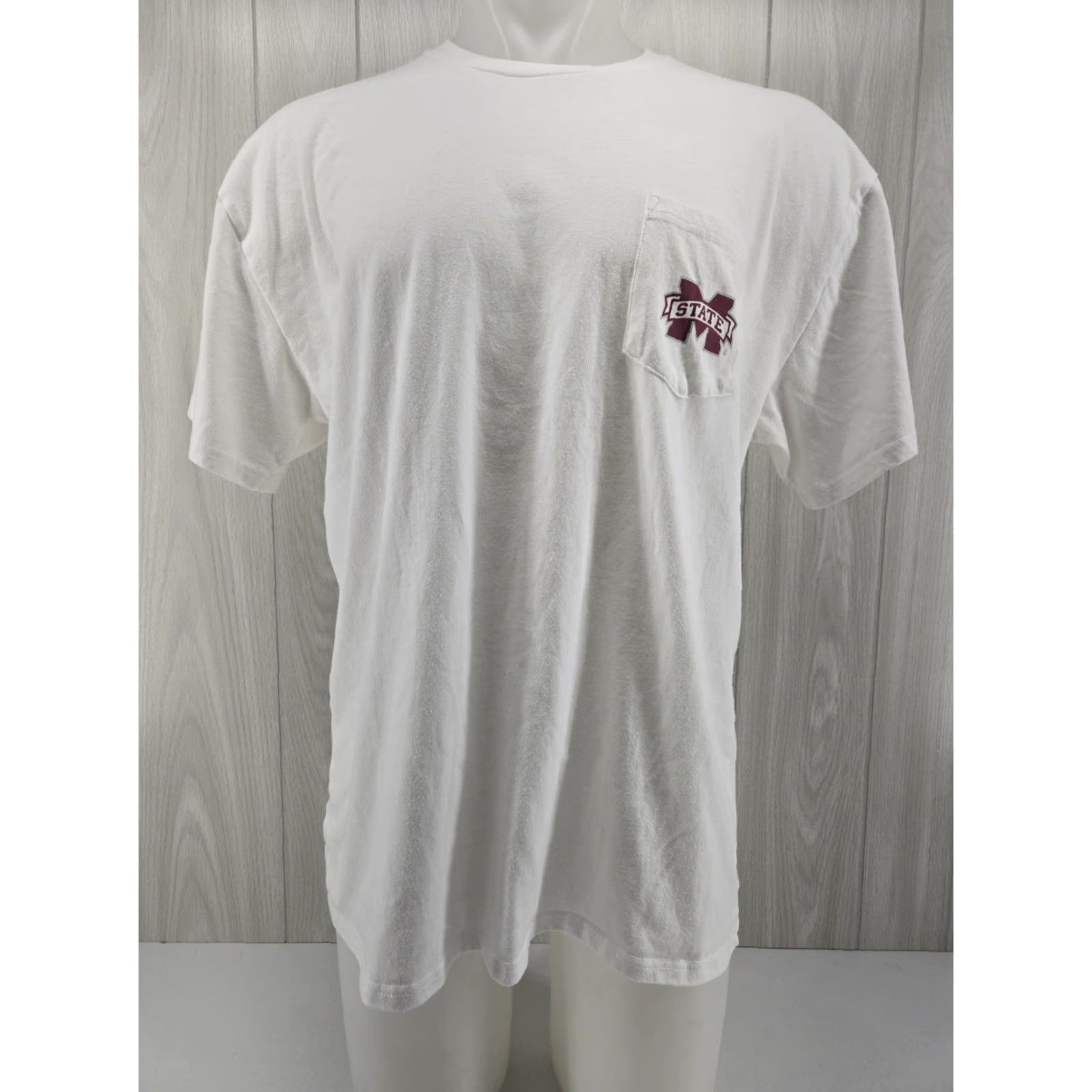 Vintage Drake Waterfowl T-Shirt Mens XL White Mississippi State Football Shirt Size US XL / EU 56 / 4 - 3 Thumbnail