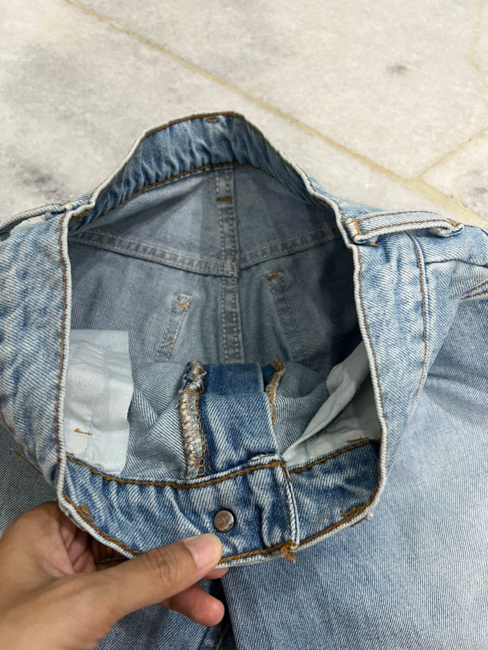 Vintage Levis 646 bell bottom light Blue