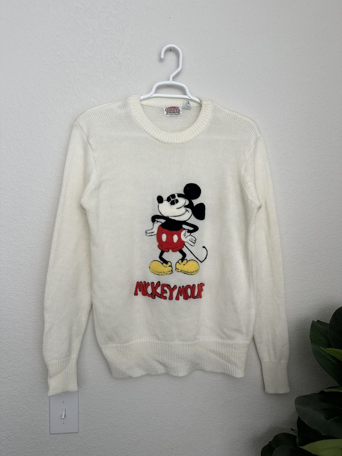 Disney VNTG 70s Disney Character Fashions Mickey Mouse Knit Sweater Size US L / EU 52-54 / 3 - 3 Thumbnail