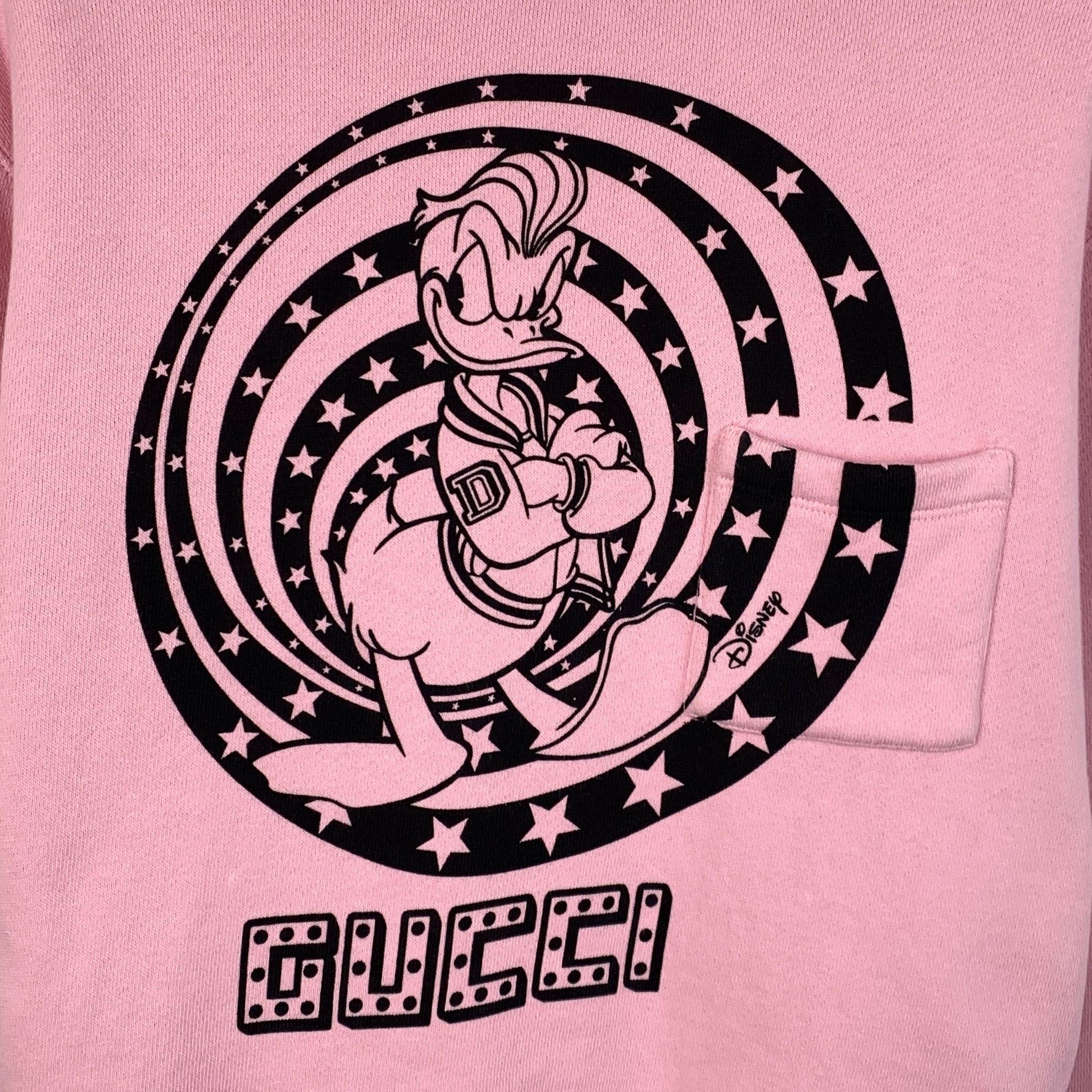 Gucci Gucci Pink Donald Duck Print Sweatshirt (Size S) Size S / US 4 / IT 40 - 5 Thumbnail